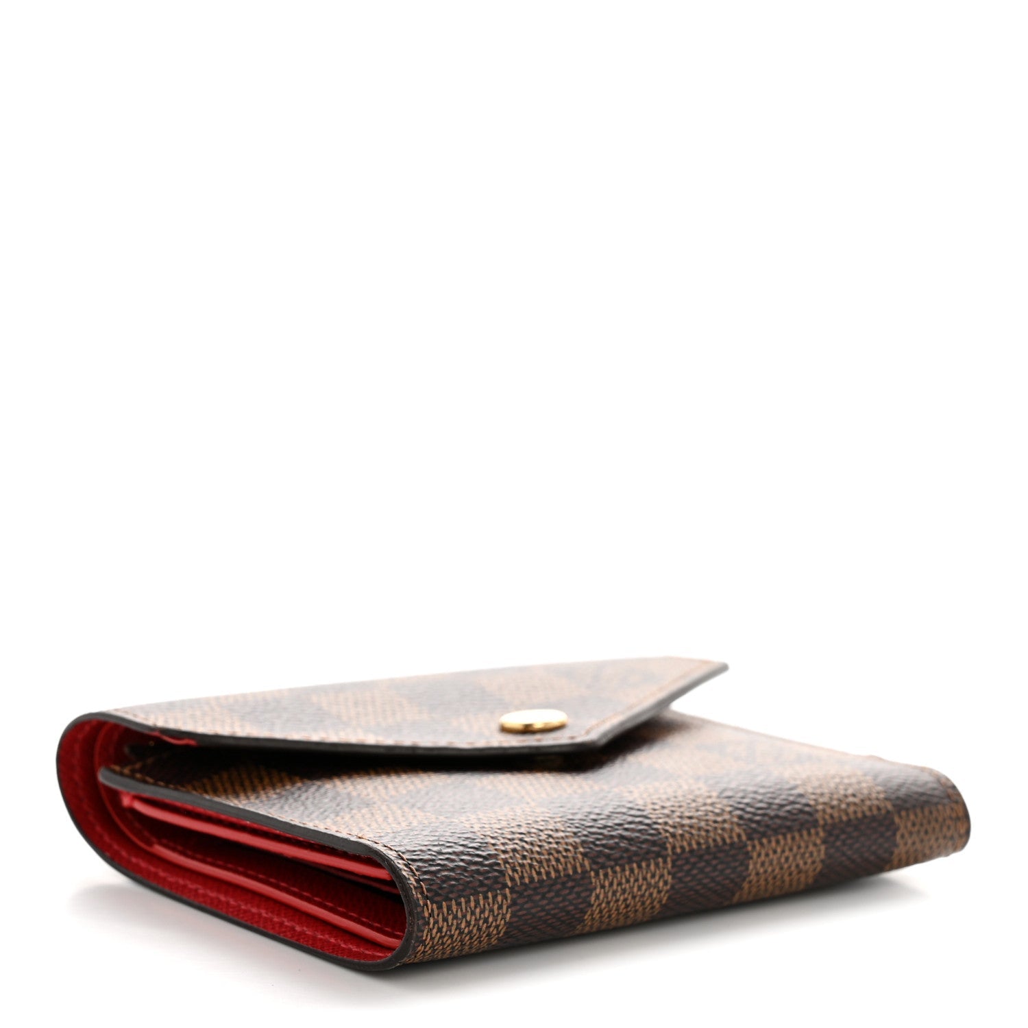 Damier Ebene Victorine Wallet Red