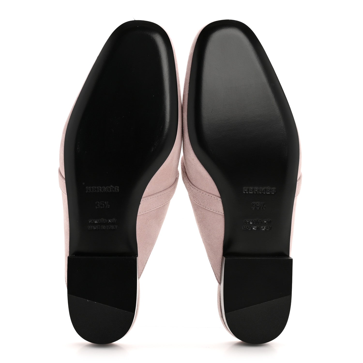 Suede Goatskin Oz Mules 35.5 Rose Porcelaine