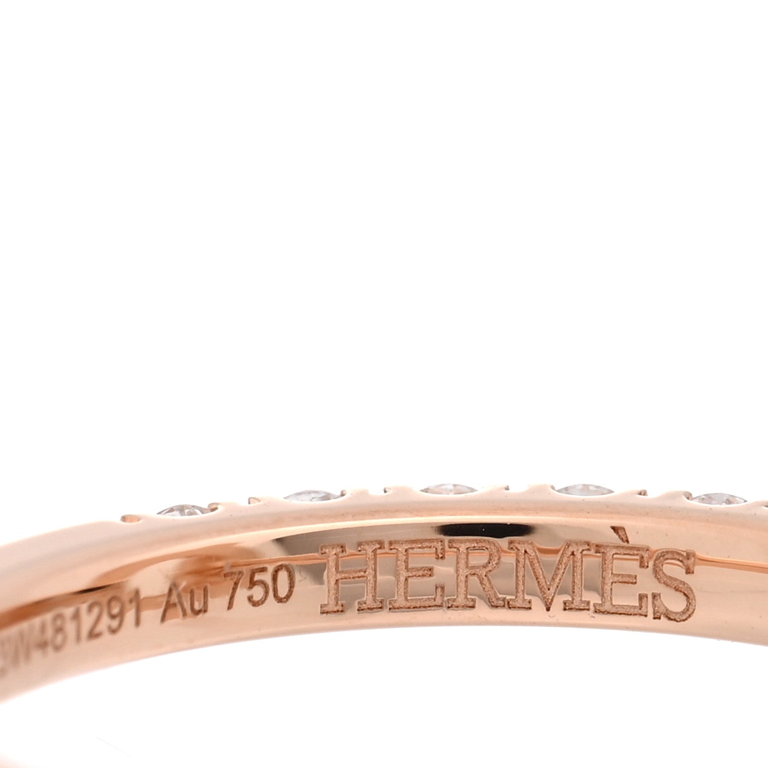 18K Rose Gold Diamond Finesse Ring 52 6
