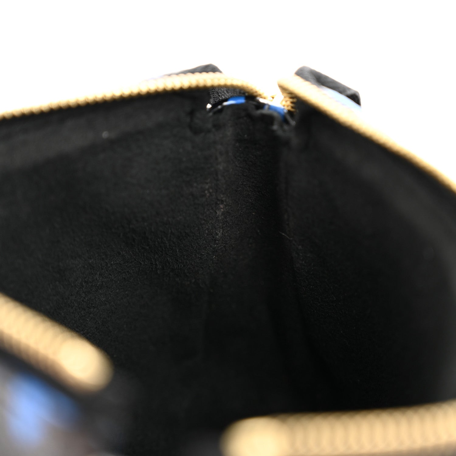 Colored Monogram Mini Pochette Accessories Blue Black