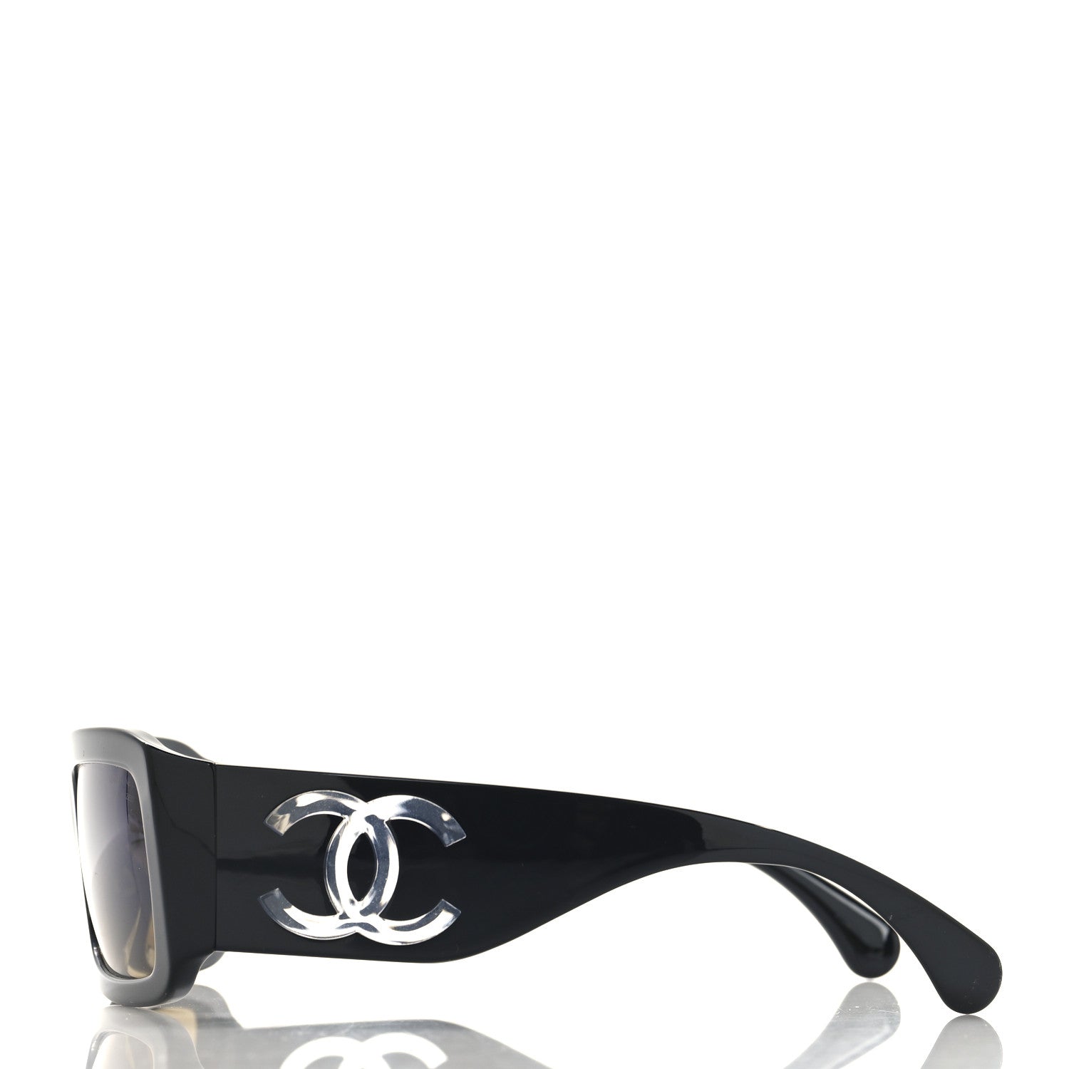 Acetate Polarized Rectangle Sunglasses 5526 Black