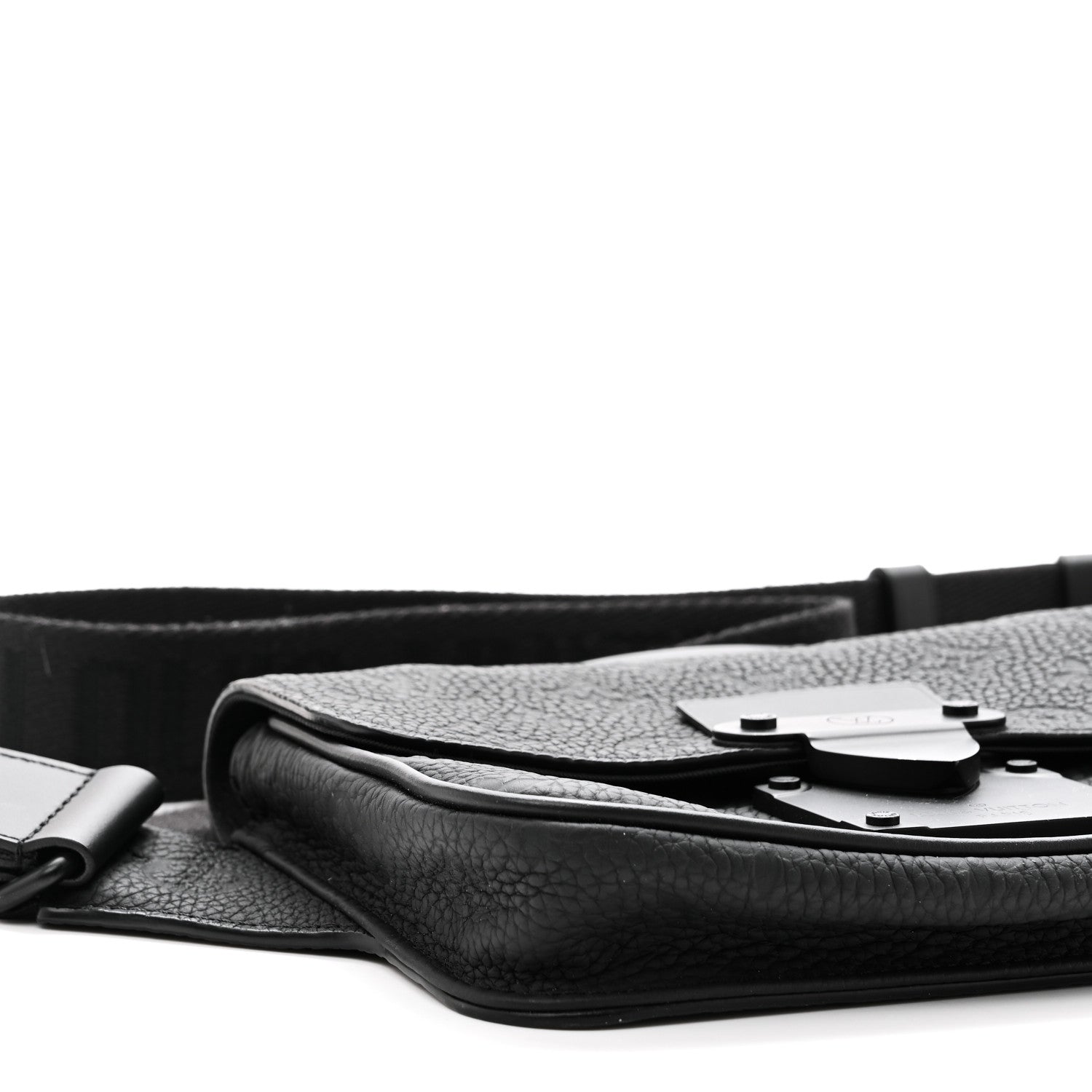 Taurillon Monogram S Lock Sling Bag Black