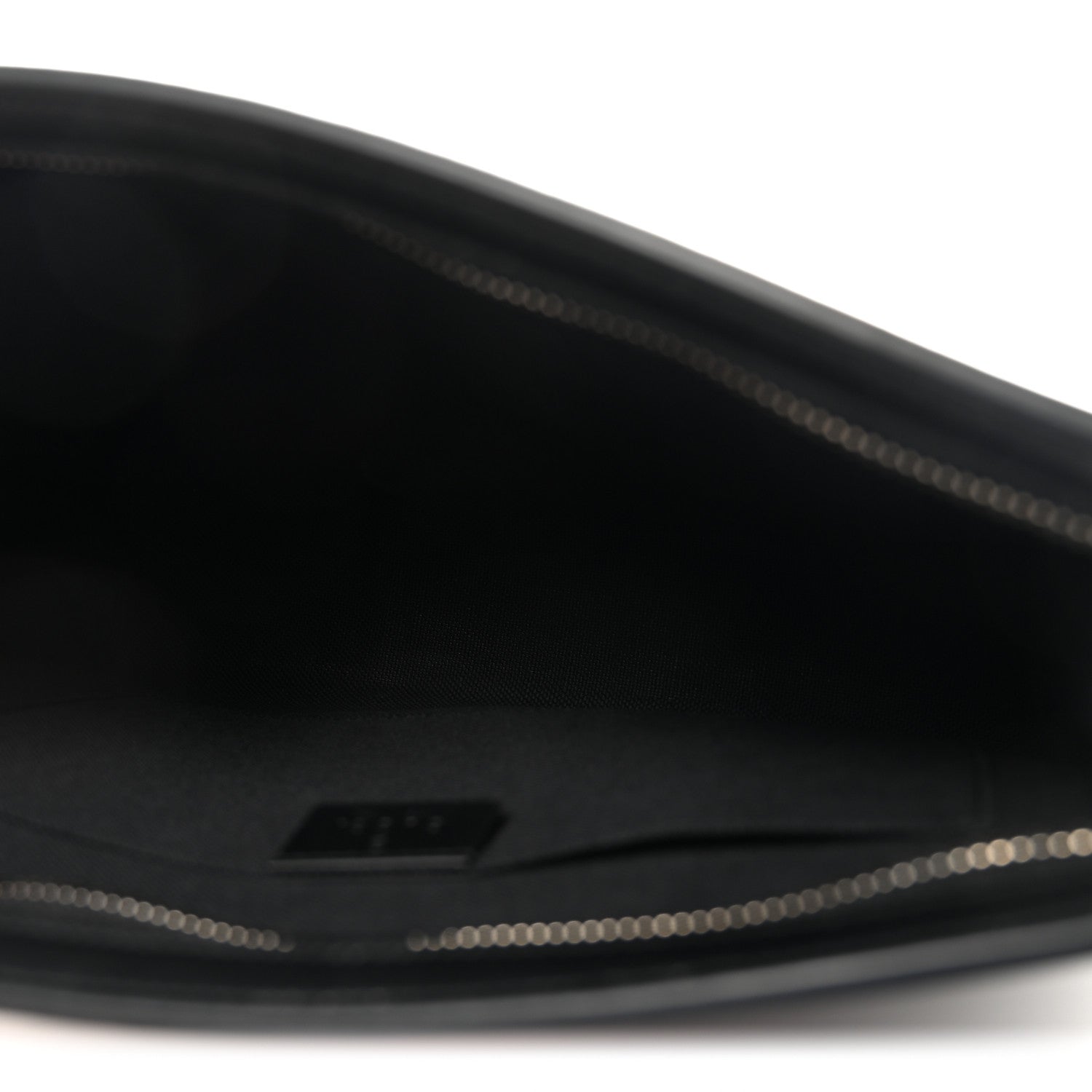GG Supreme Monogram Selleria Calfskin Web New Web Cosmetic Case Black