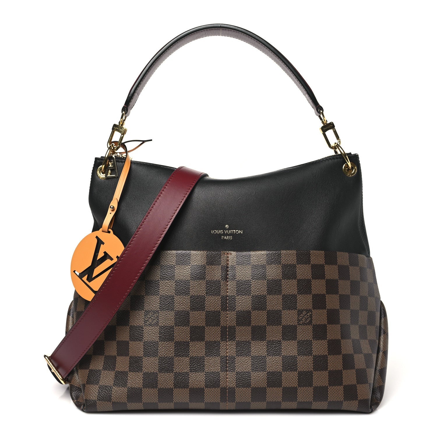Damier Ebene Calfskin Maida Black