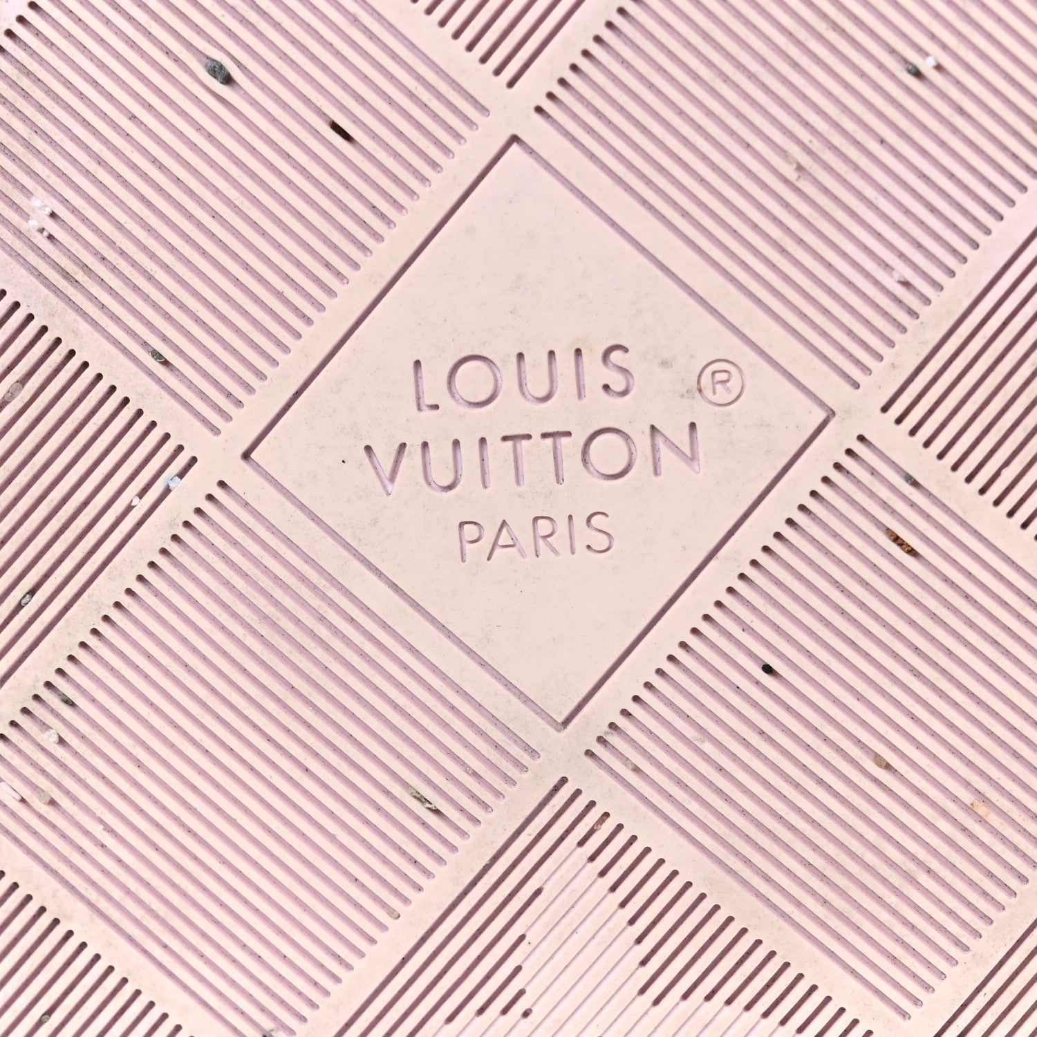 LV X TM Cherry Blossom Calfskin Maya Flatform Sandals 40 Light Pink