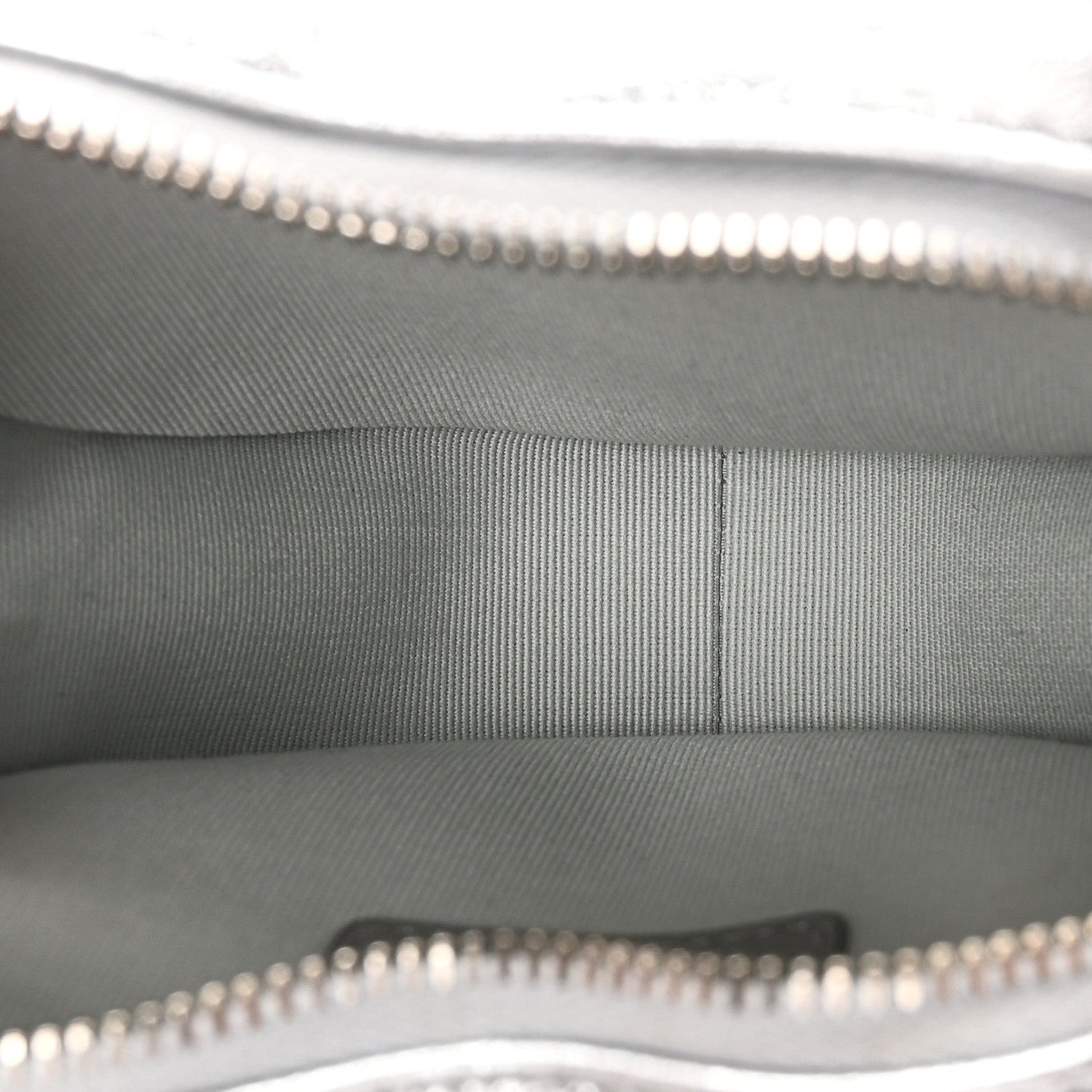 Metallic Lambskin Quilted CC In Love Heart Clutch With Chain Silver