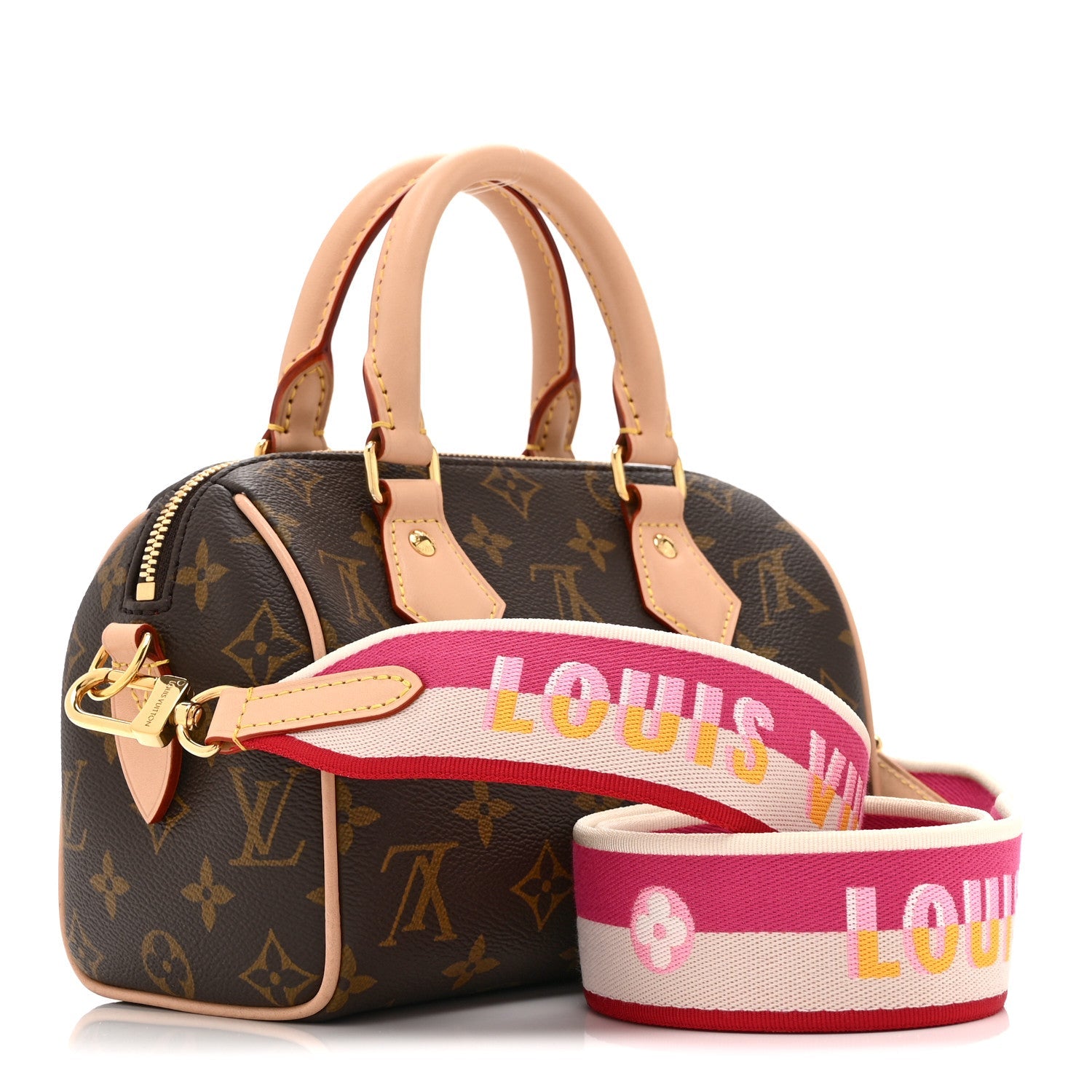 Monogram Speedy Bandouliere 20 Fuchsia