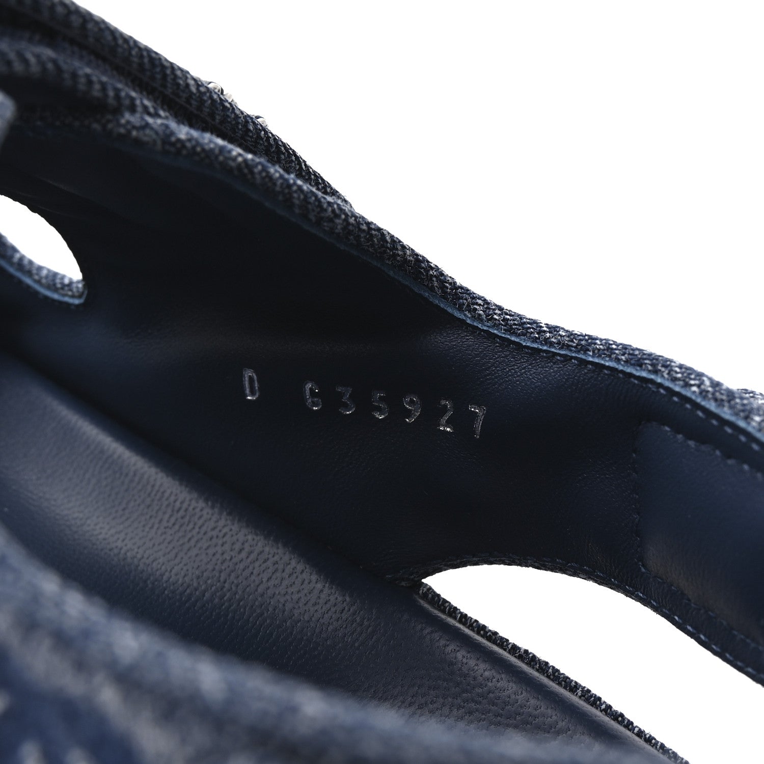 Denim CC Dad Sandals 39.5 Blue