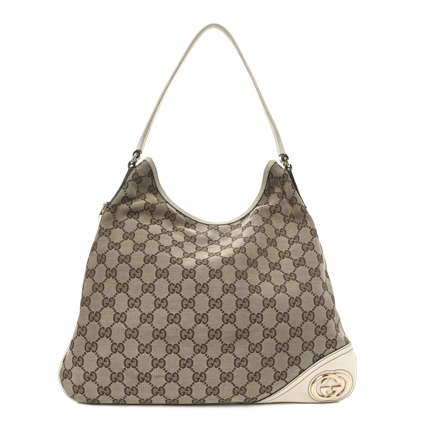 Monogram Medium New Britt Hobo Off White