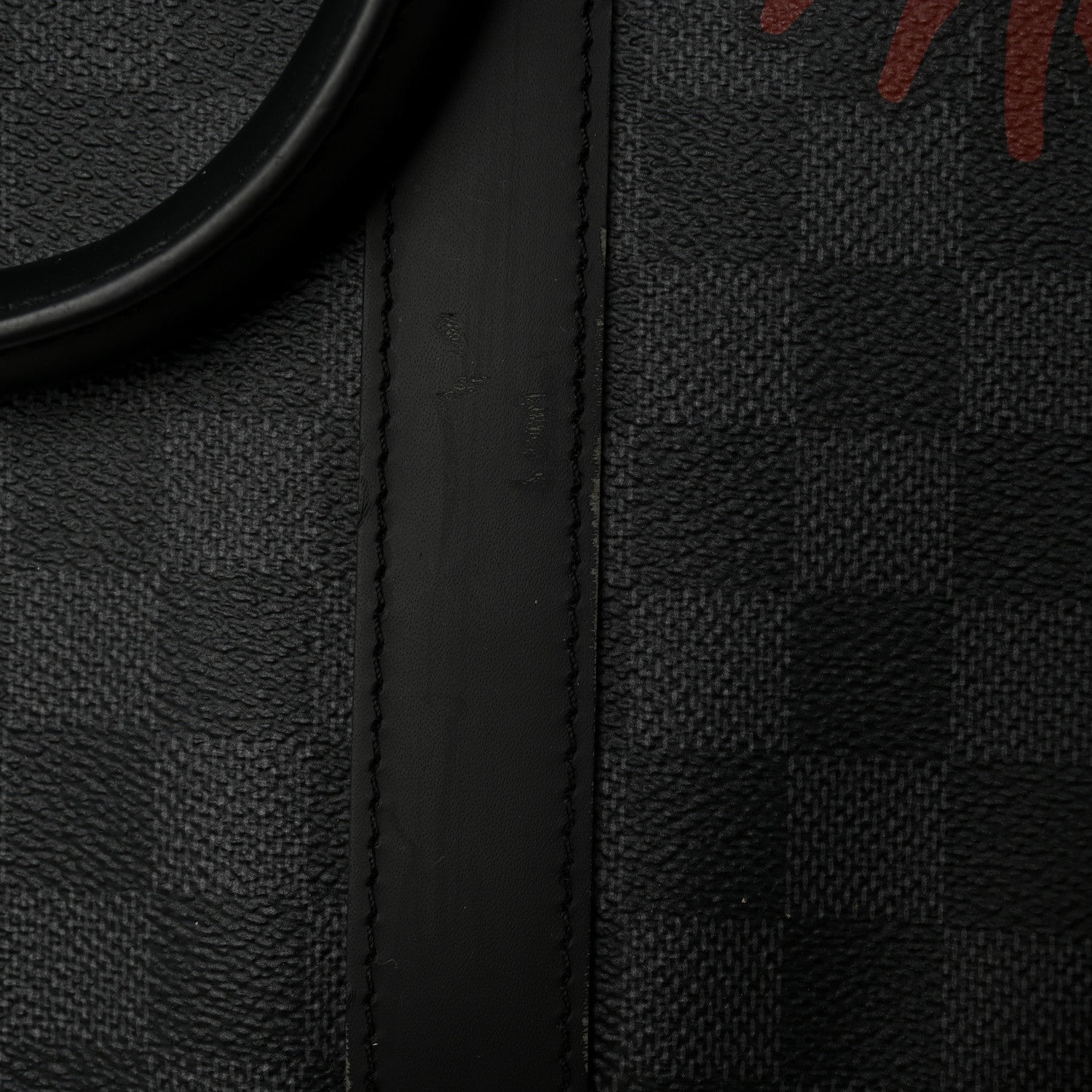 Damier Graphite Rope Keepall Bandouliere 45 Red