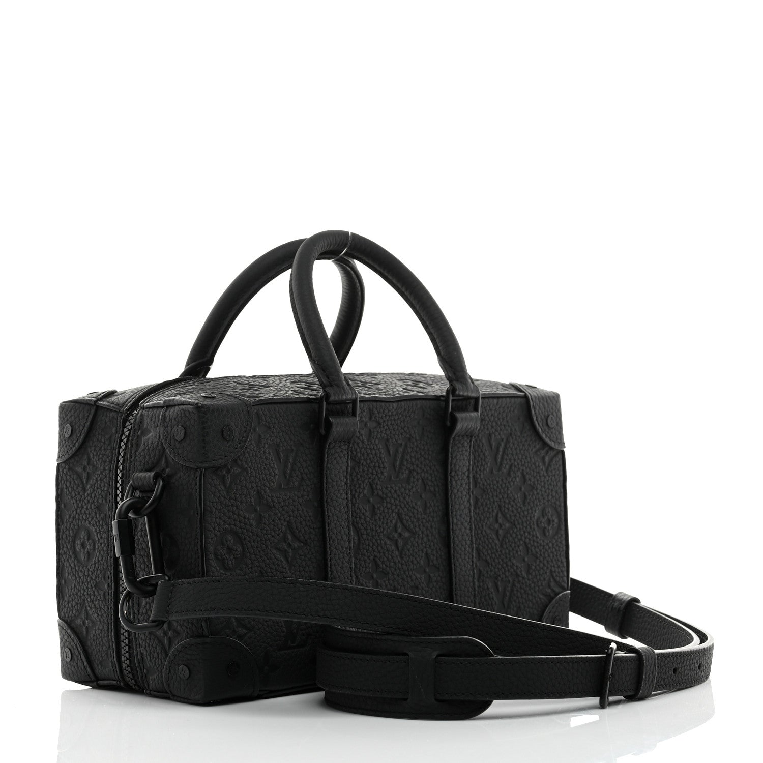 Taurillon Monogram Cartoon LV Friends Speedy Soft Trunk Black