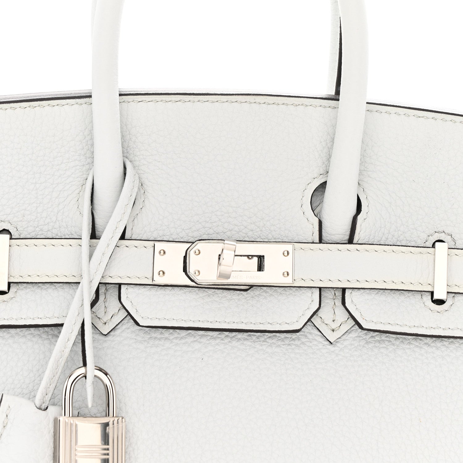 Togo Birkin 25 Gris Platine