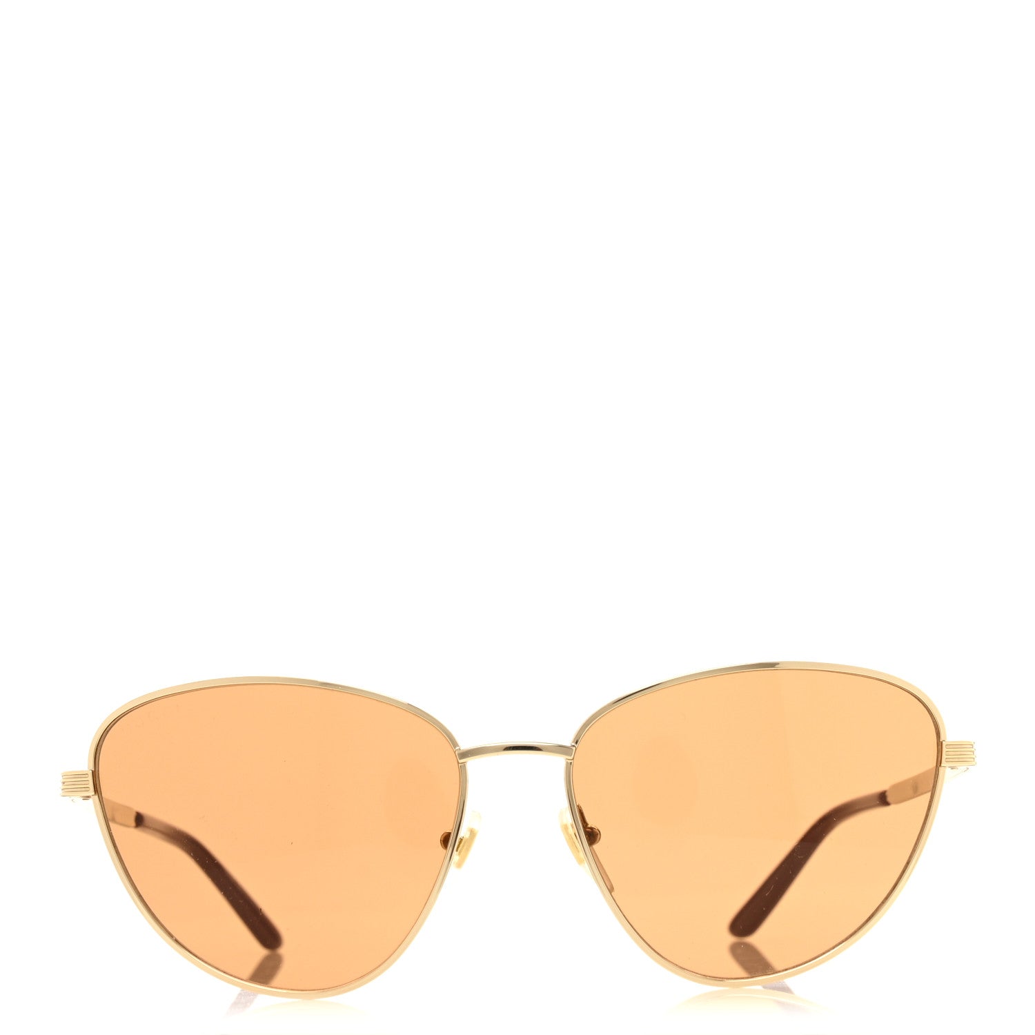 Metal Cat Eye Sunglasses Gold Purple