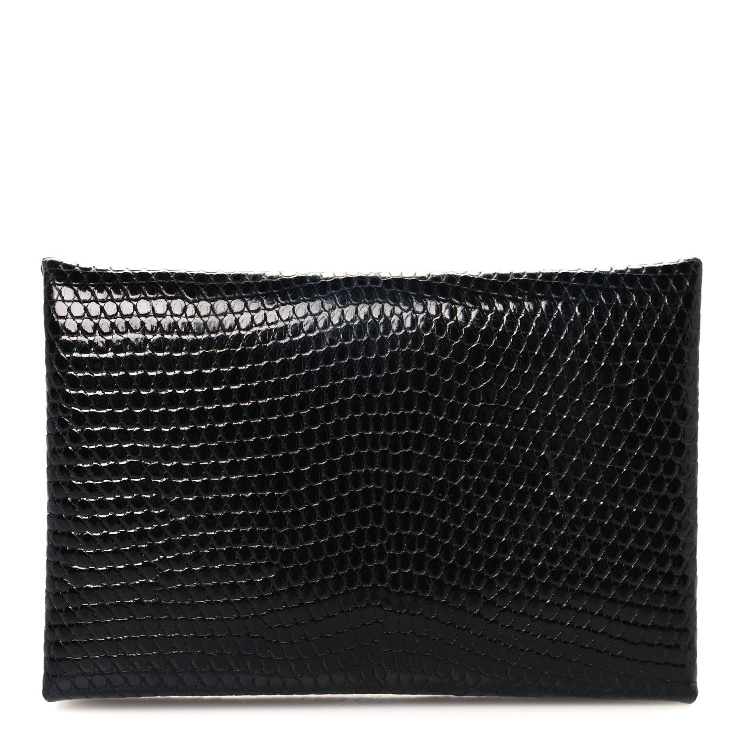 Lizard Calvi Card Case Black