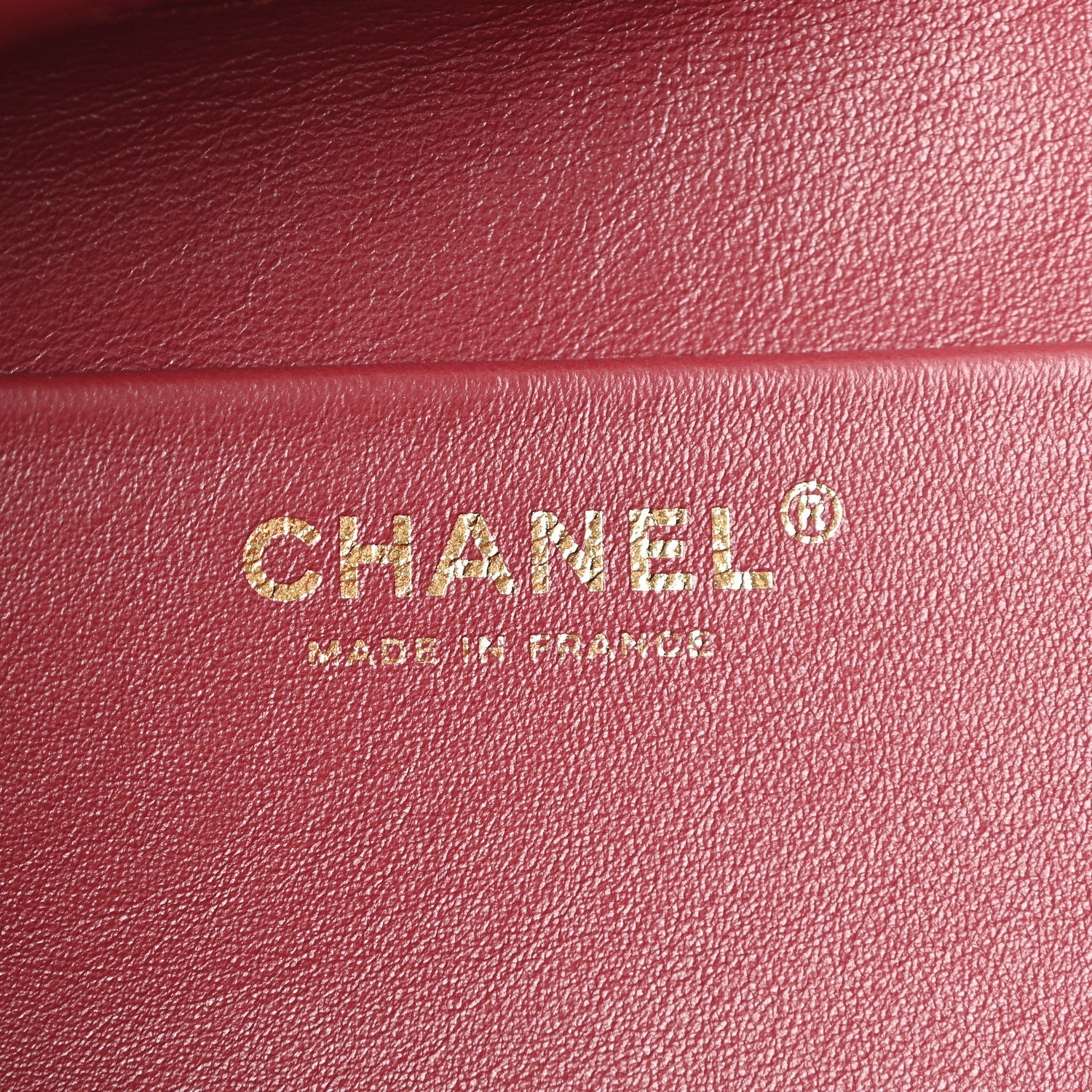 Grained Calfskin Small Souplissimo Maxi Flap Burgundy