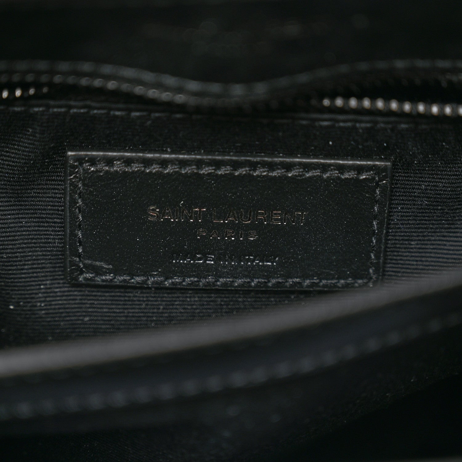 Calfskin Y Quilted Monogram Monochrome Toy Loulou Crossbody Bag Black