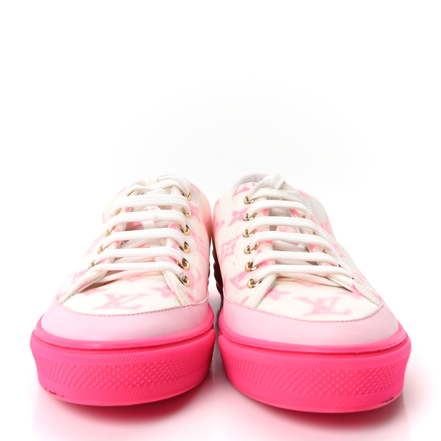 Technical Fabric Monogram Stellar Sneakers 37 Rose Pop