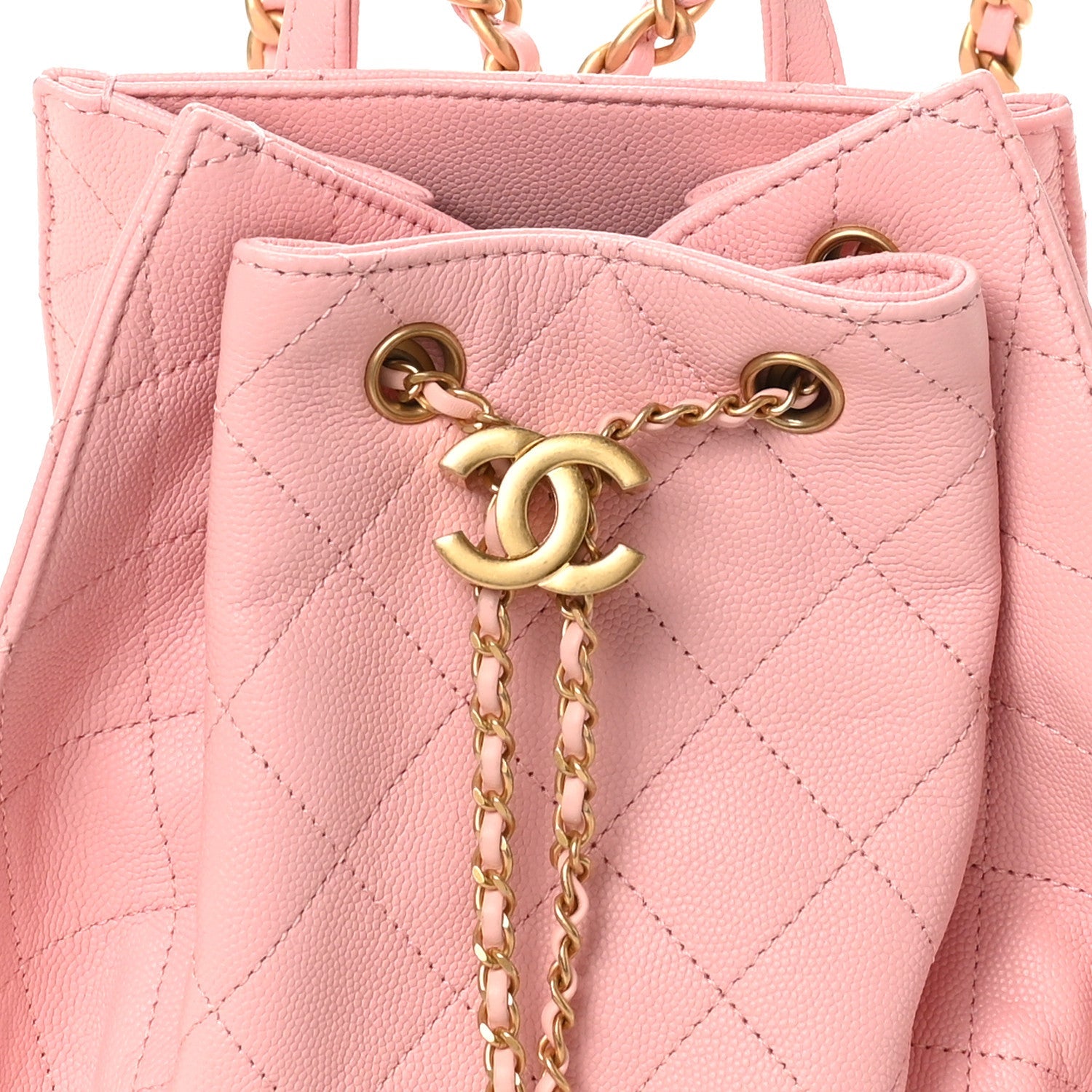 Caviar Quilted Medium Chanel 25 Backpack Light Pink