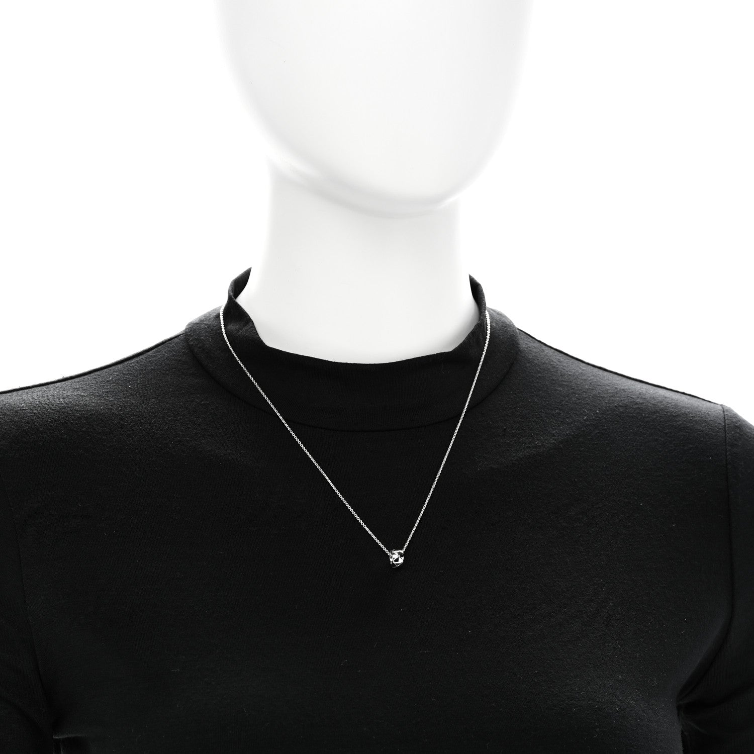 18K White Gold Coco Crush Pendant Necklace