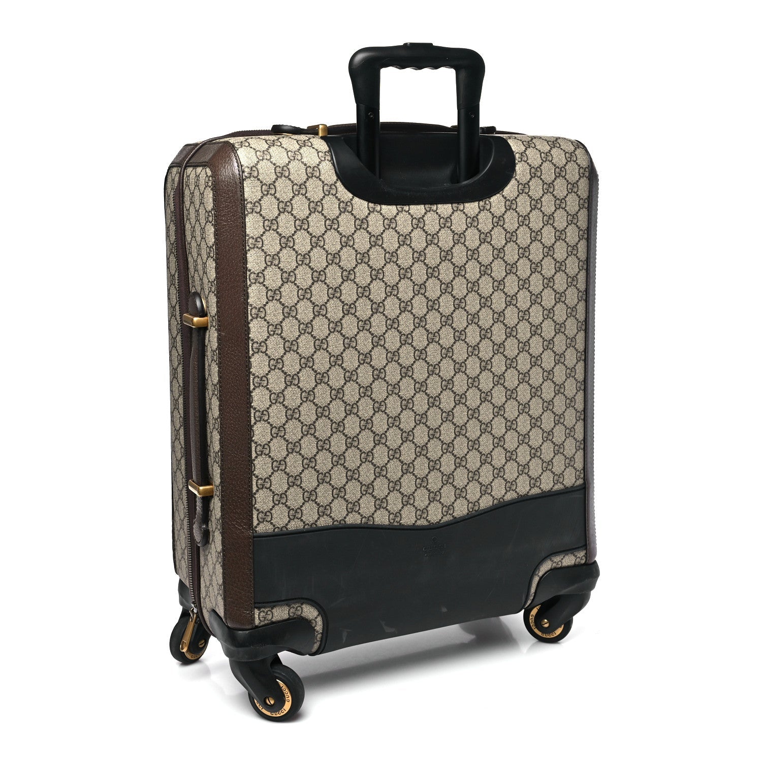 GG Supreme Monogram Web Medium Savoy Trolley Beige Ebony