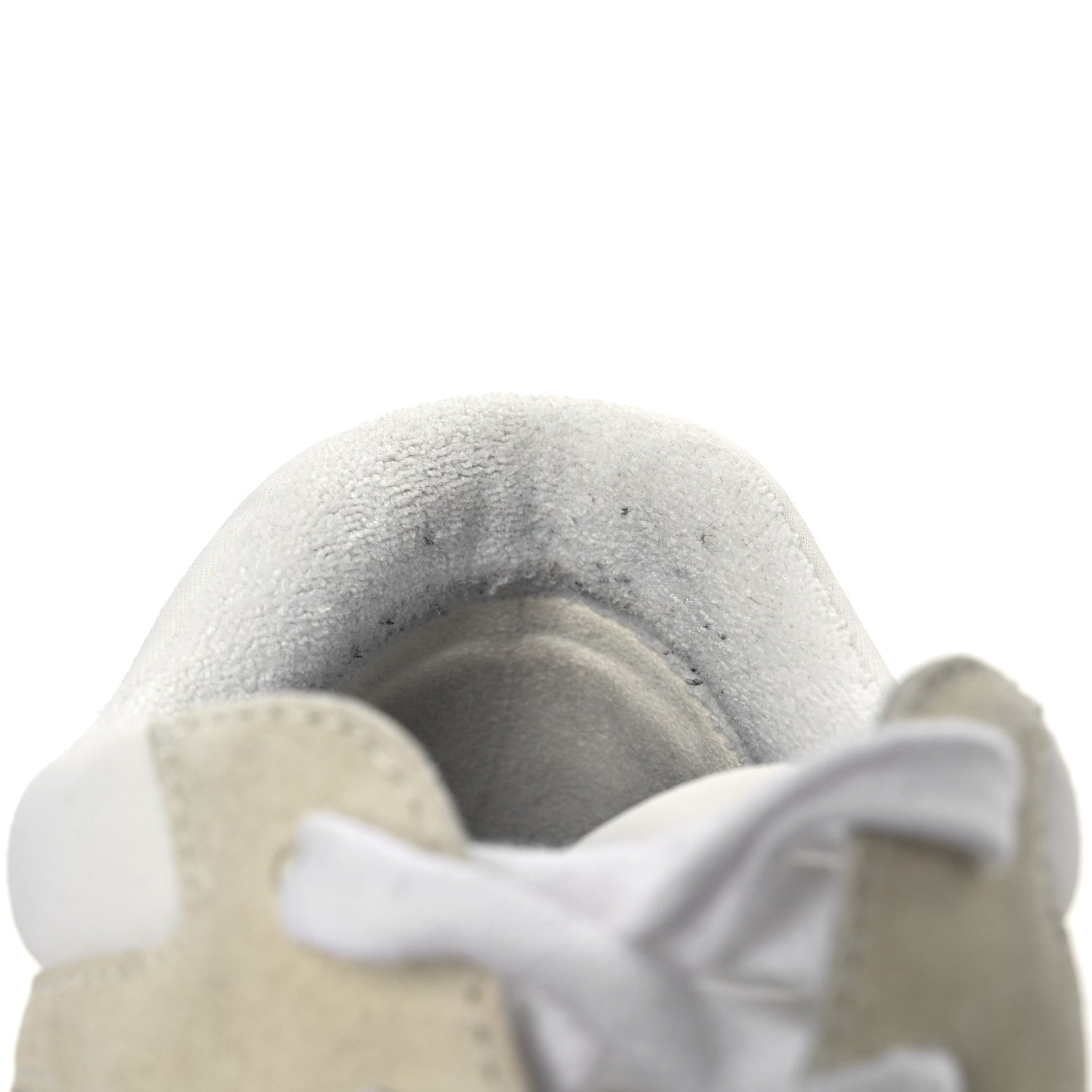 Suede Calfskin Fabric CC Sneakers 39.5 White