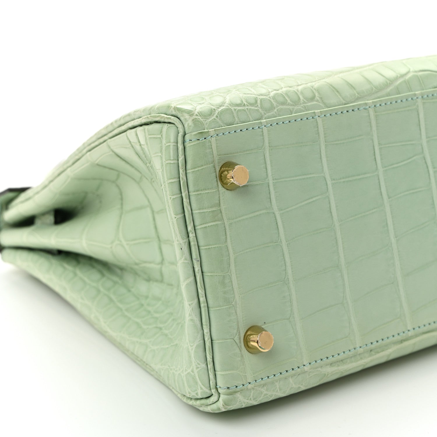 Matte Alligator Kelly Retourne 28 Vert D'eau