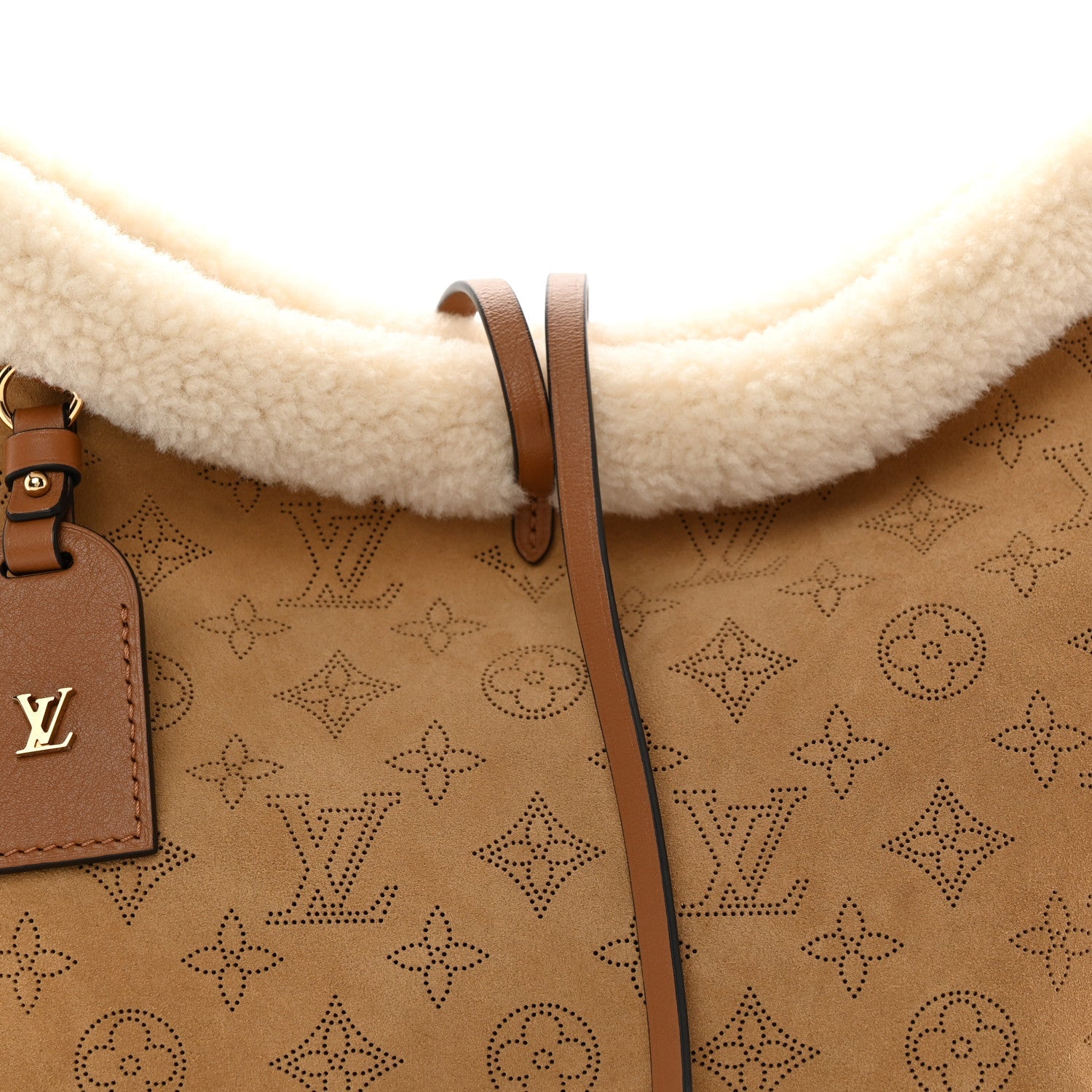 Suede Mahina CarryAll PM Beige