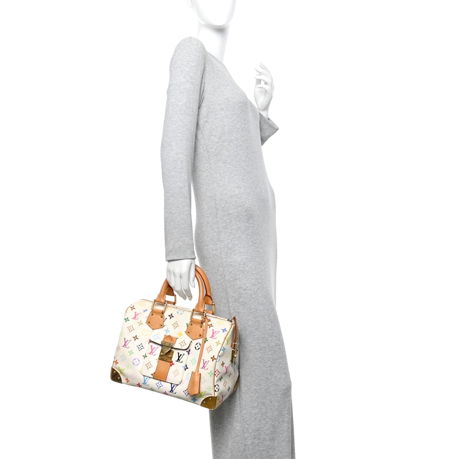 Monogram Multicolor Speedy 30 White