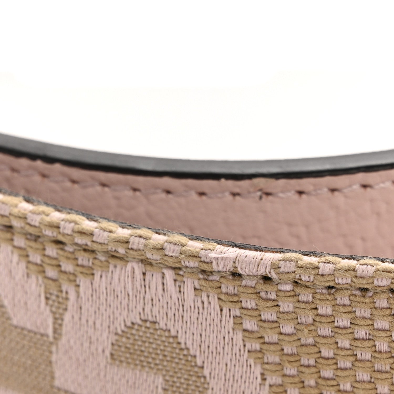 Monogram Jumbo GG Textured Dollar Calfskin Double G 40mm Belt 80 32 Camel Pink
