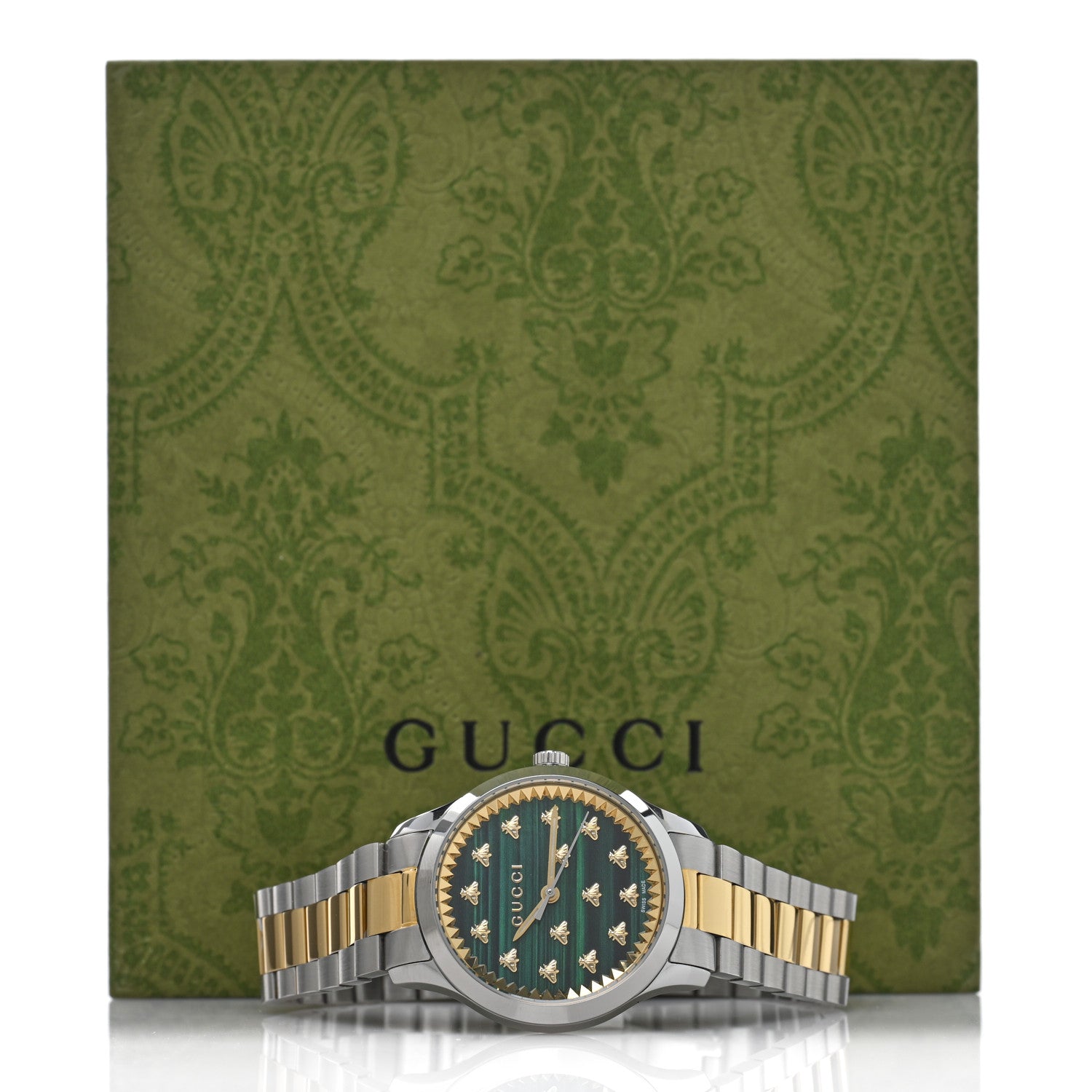 Stainless Steel Malachite 32mm G-Timeless Bee Quartz Watch