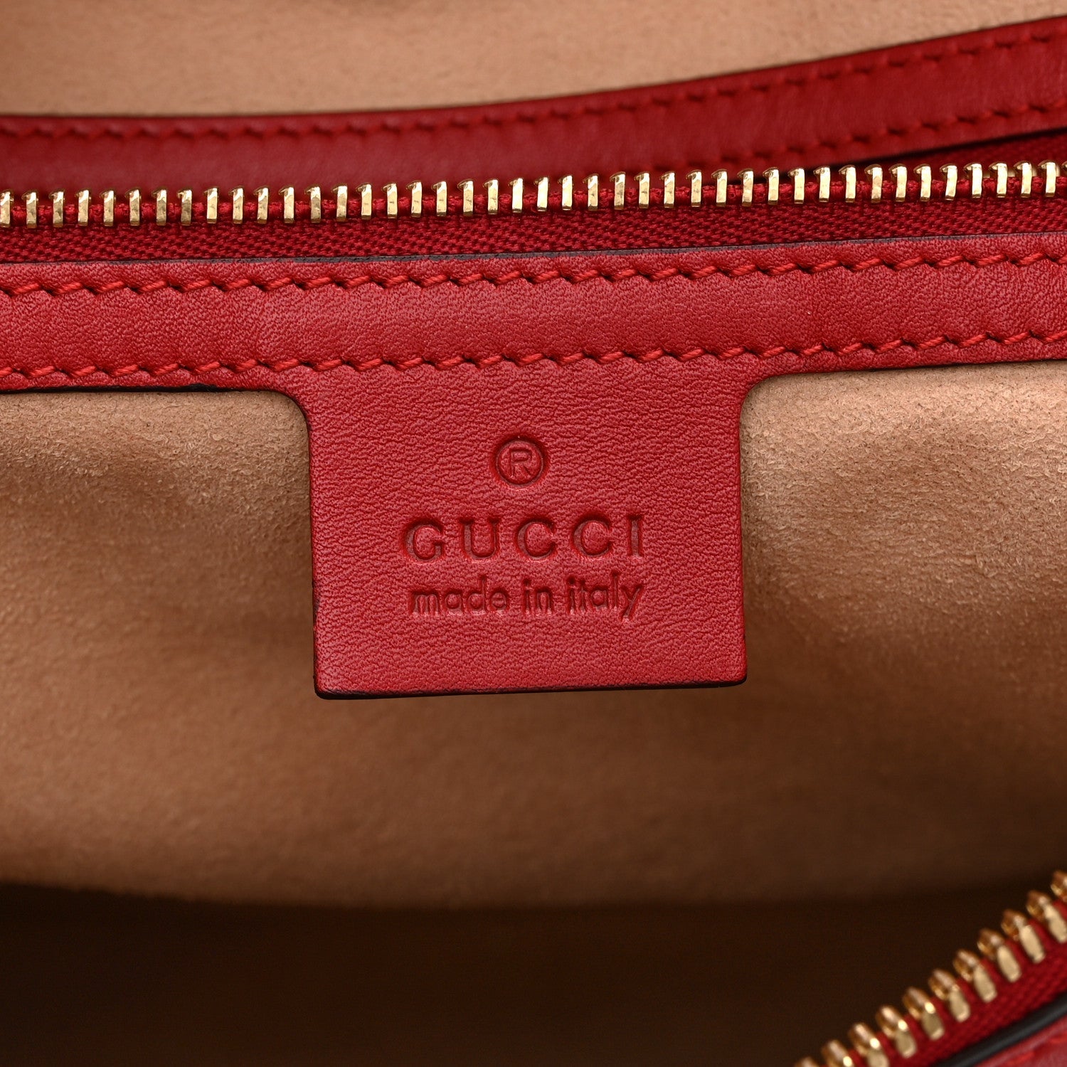 Apollo Calfskin GG Dadini Embroidered Chain Hobo Hibiscus Red