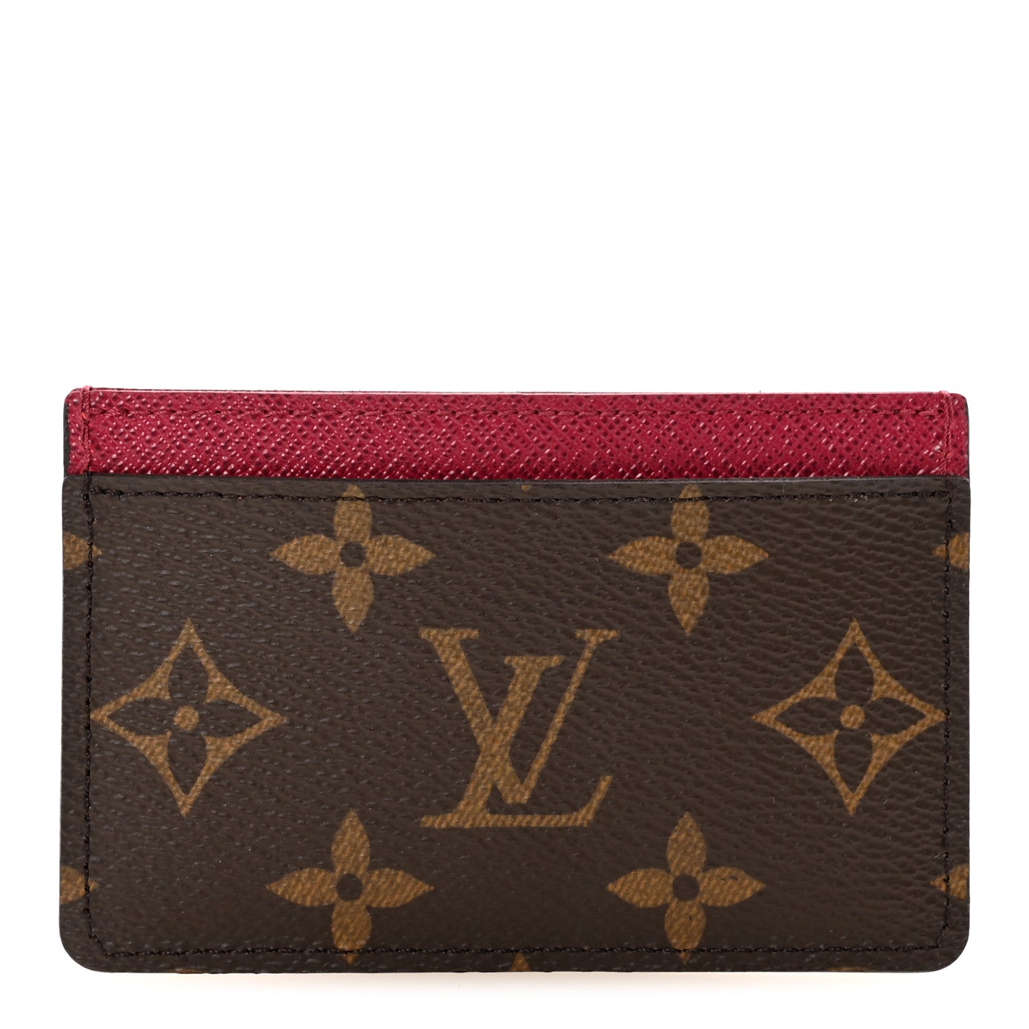 Monogram Card Holder Fuchsia