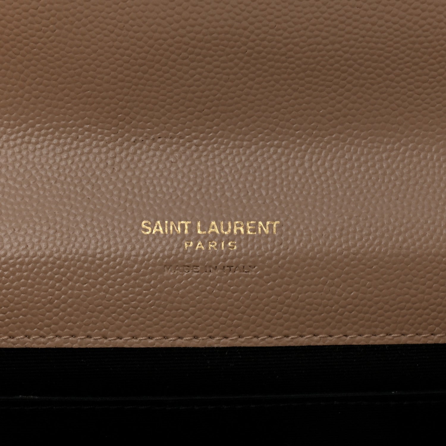 Grain De Poudre Matelasse Chevron Monogram Envelope Clutch Dark Beige
