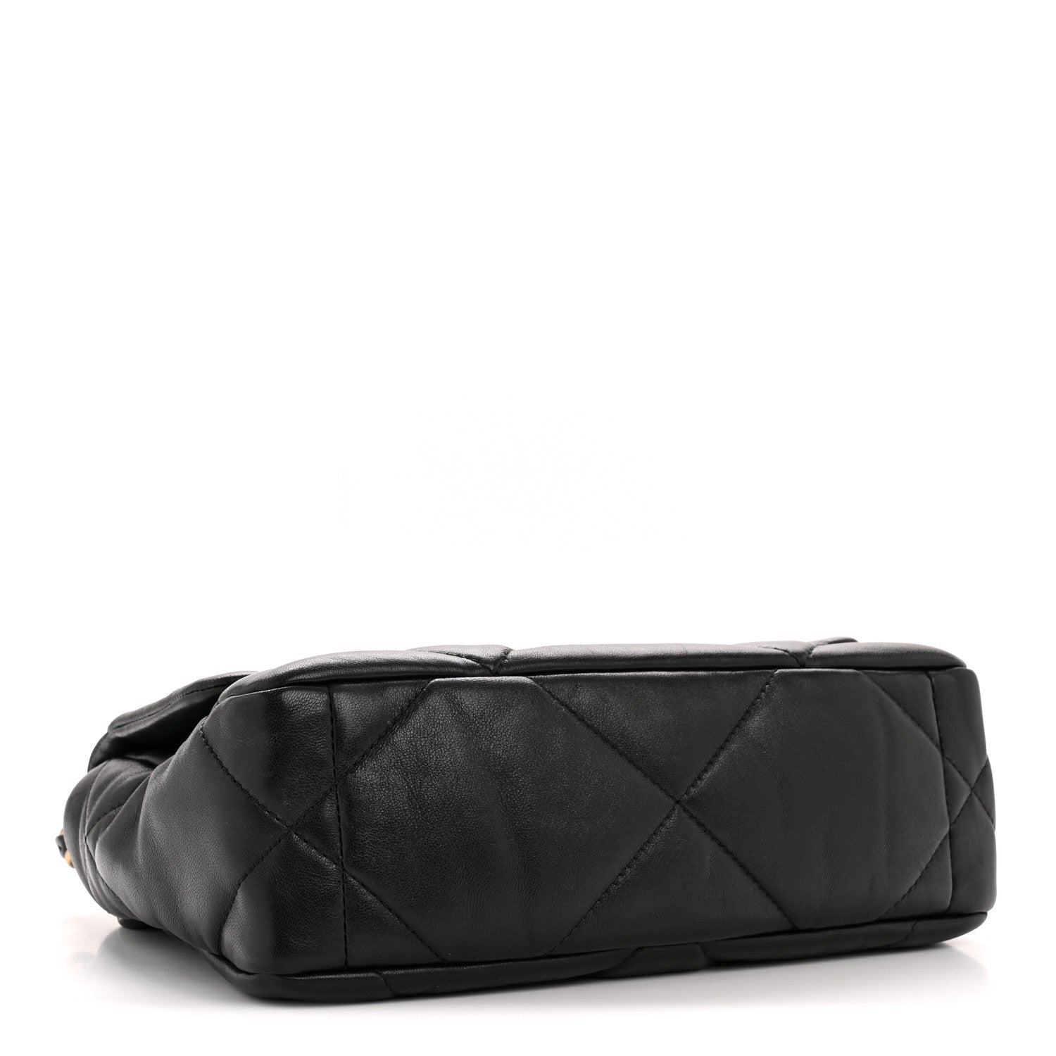 Goatskin Quilted Medium Chanel 19 Flap Black