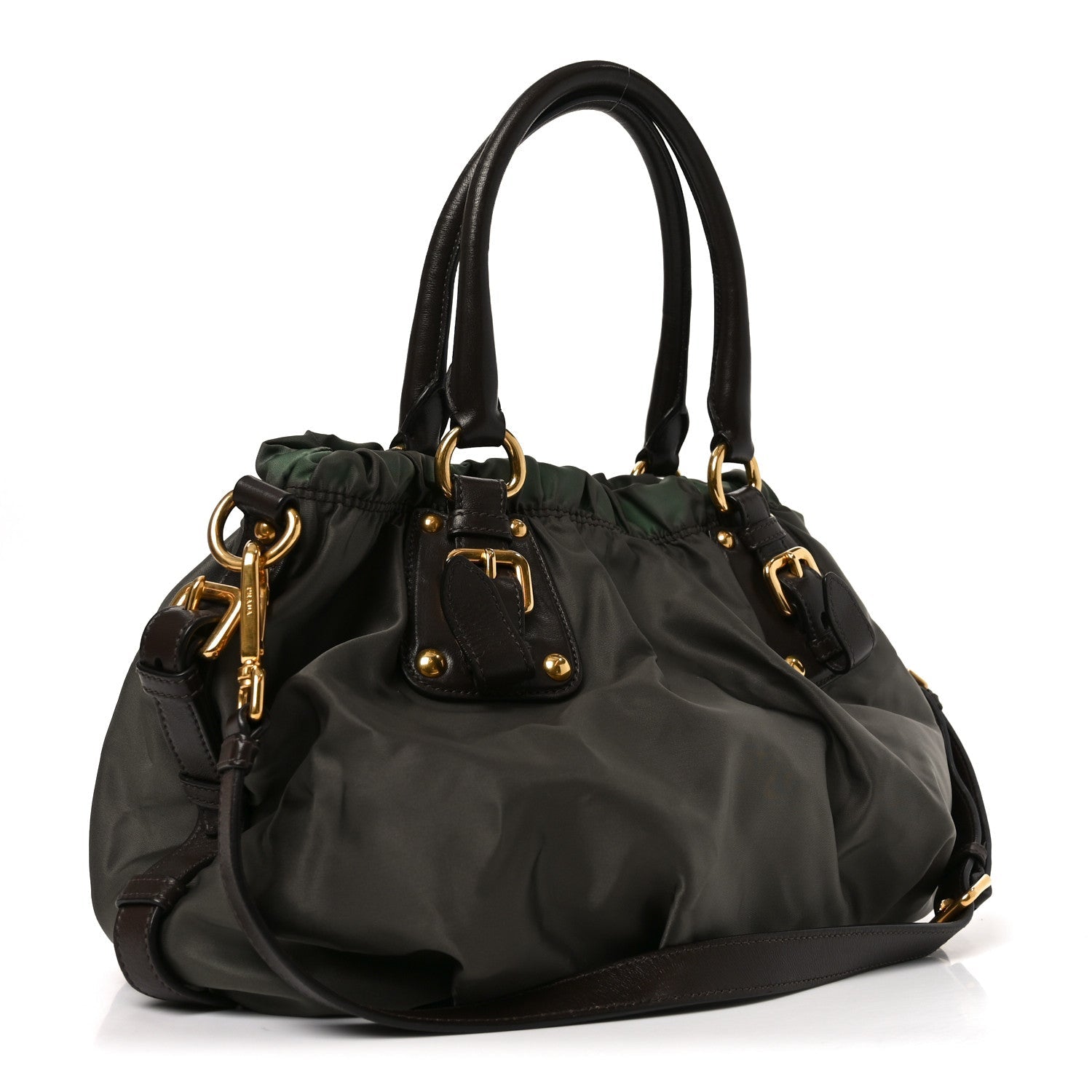 Tessuto Nylon Jacquard Logo Tote  Bruciato Sughero