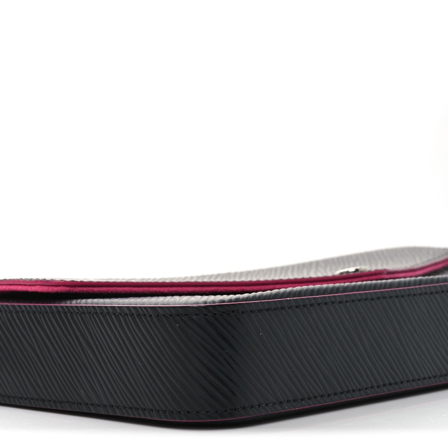 Epi Pochette Felicie Black Hot Pink