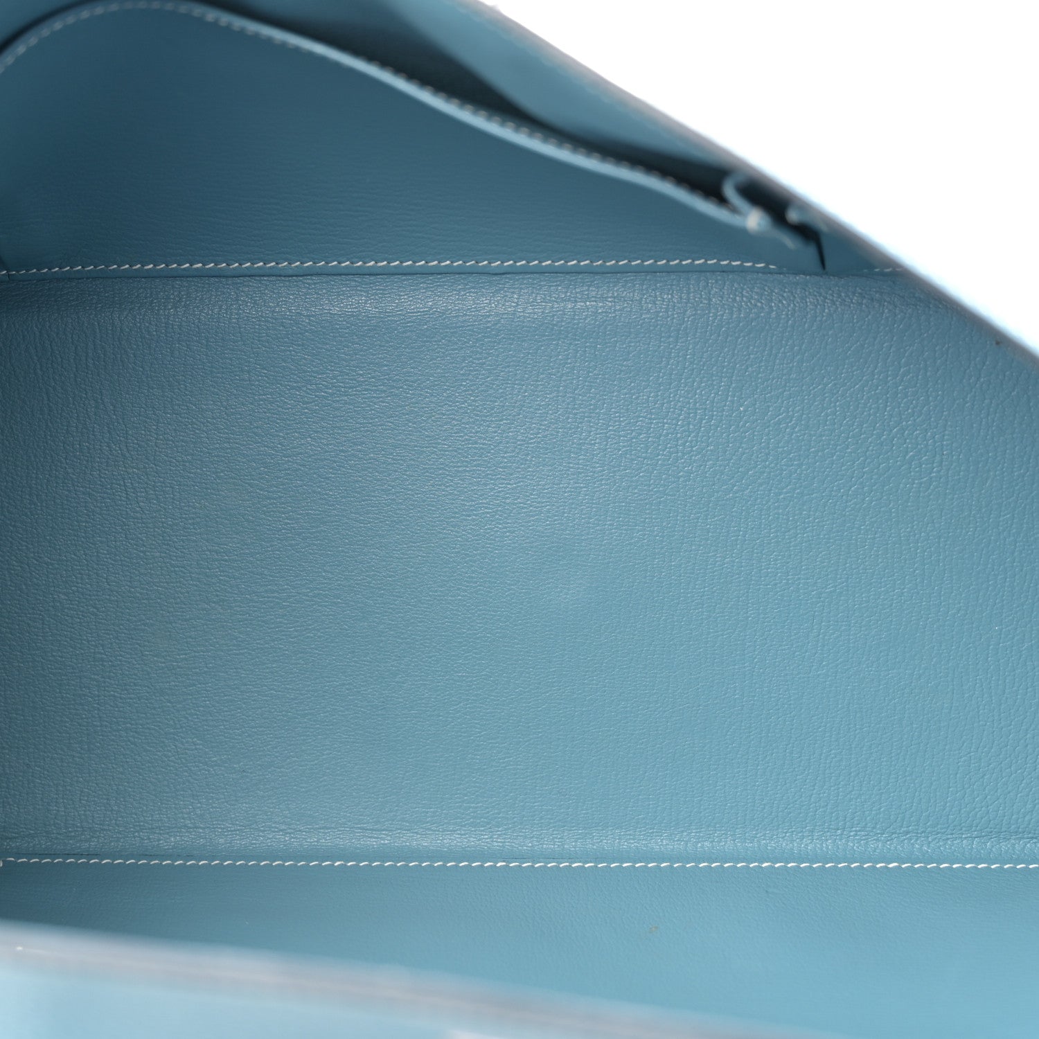 Taurillon Clemence Shoulder Kelly 42 Blue Jean
