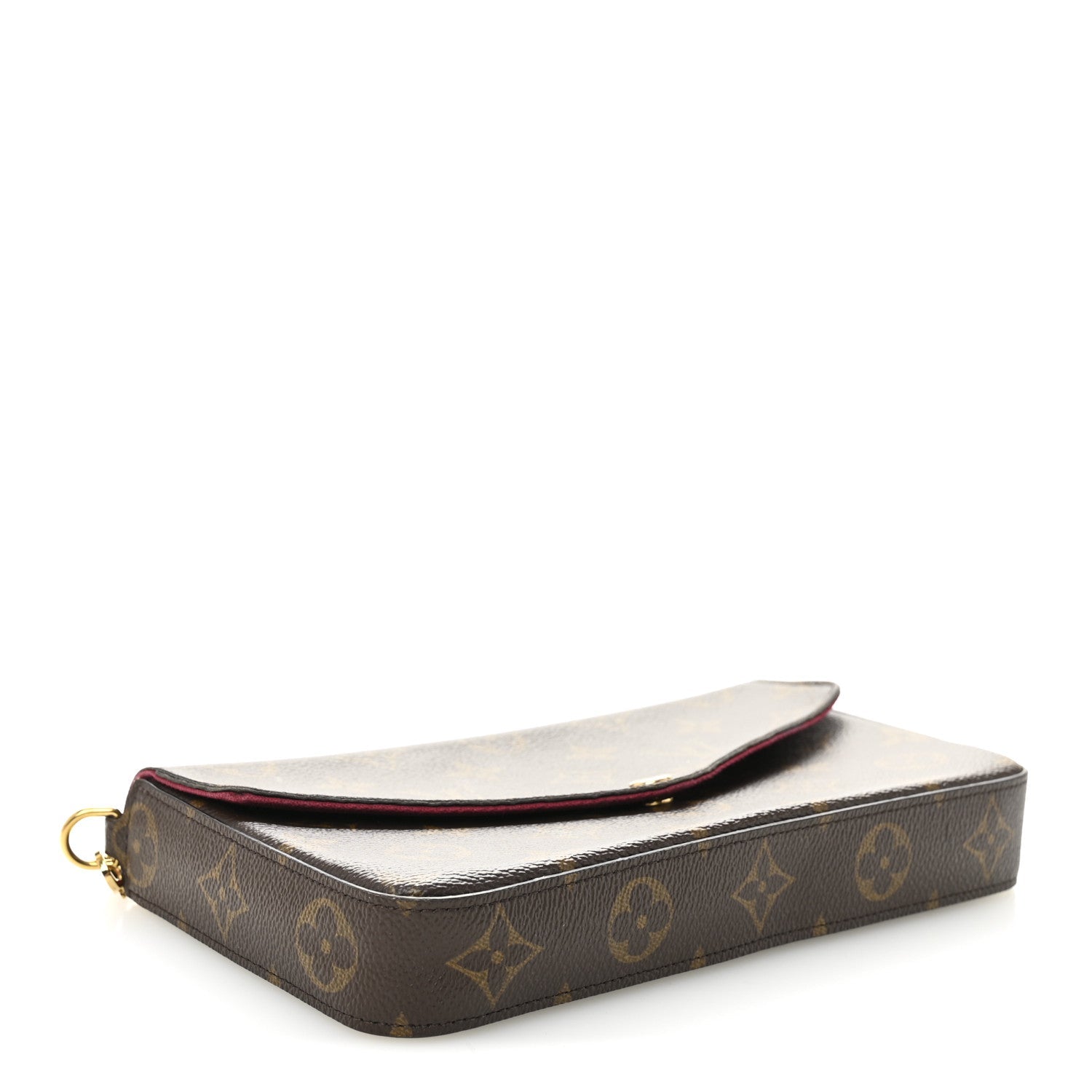 Monogram Pochette Felicie Chain Wallet Fuchsia