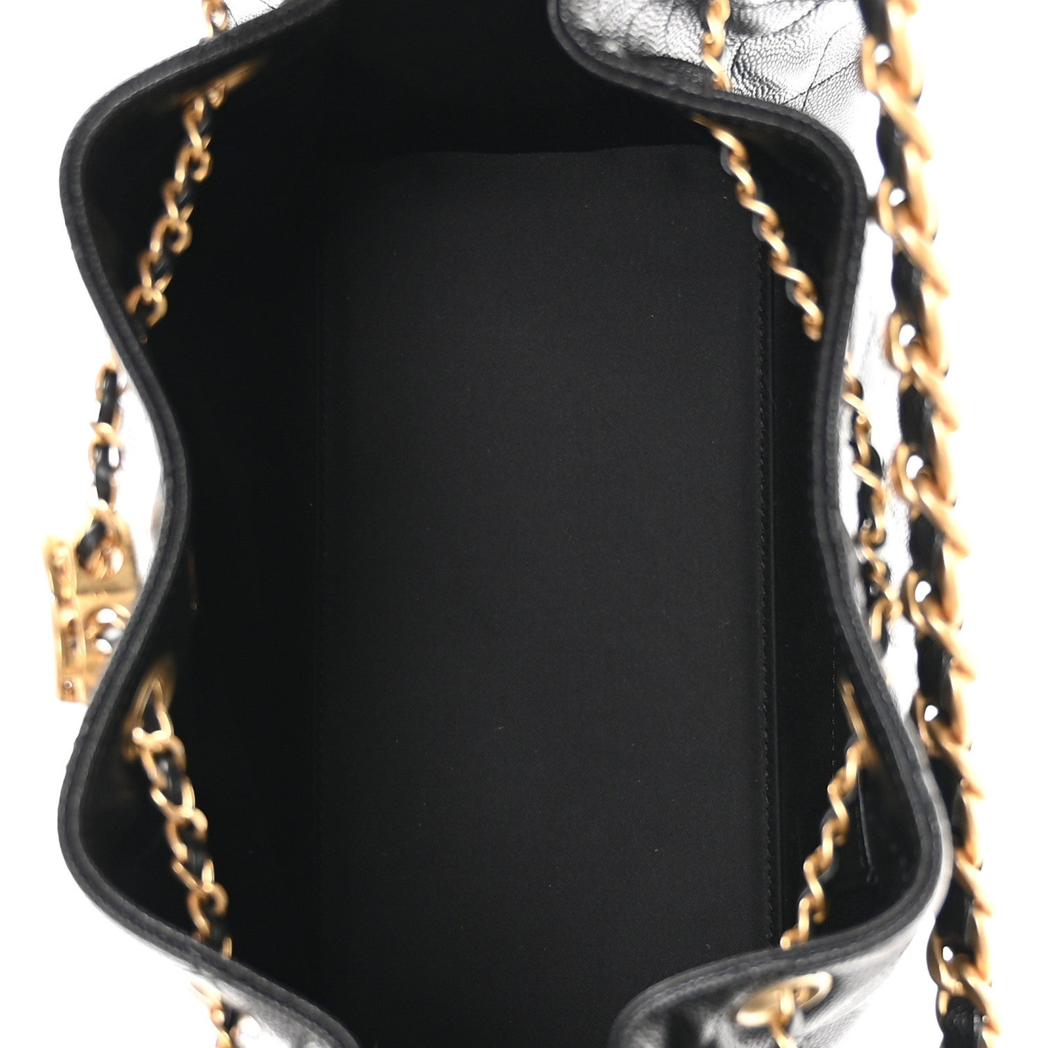 Caviar Quilted Small Chanel 25 Handbag Black
