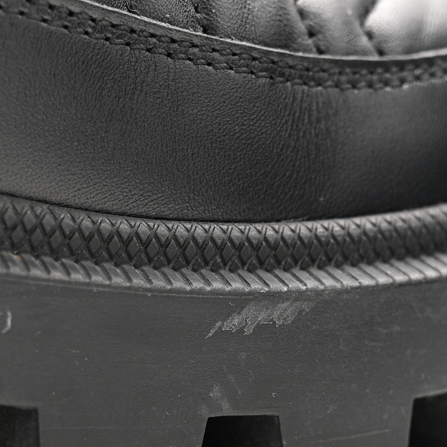 Calfskin Nappa Matelasse Frances Chelsea Boots 35.5 Black