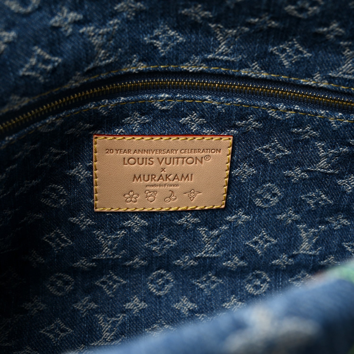 LV X TM Monogram Denim Cerises Cosmetic Pouch GM