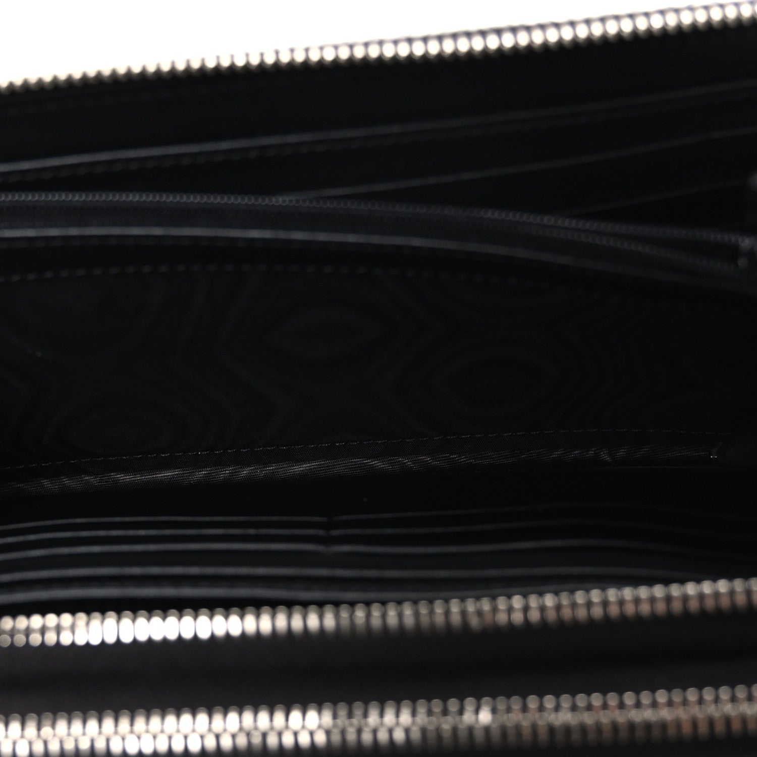 Microguccissima Zip Around Top Handle Travel Wallet Black