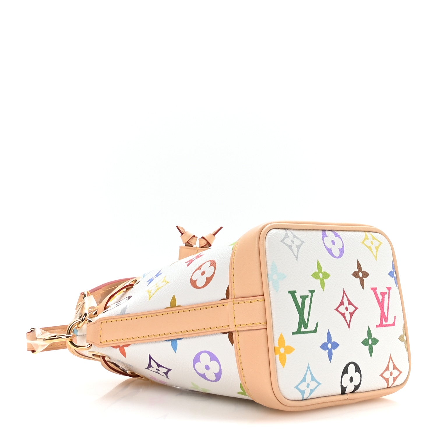LV x TM Monogram Multicolor Nano Noe NV White