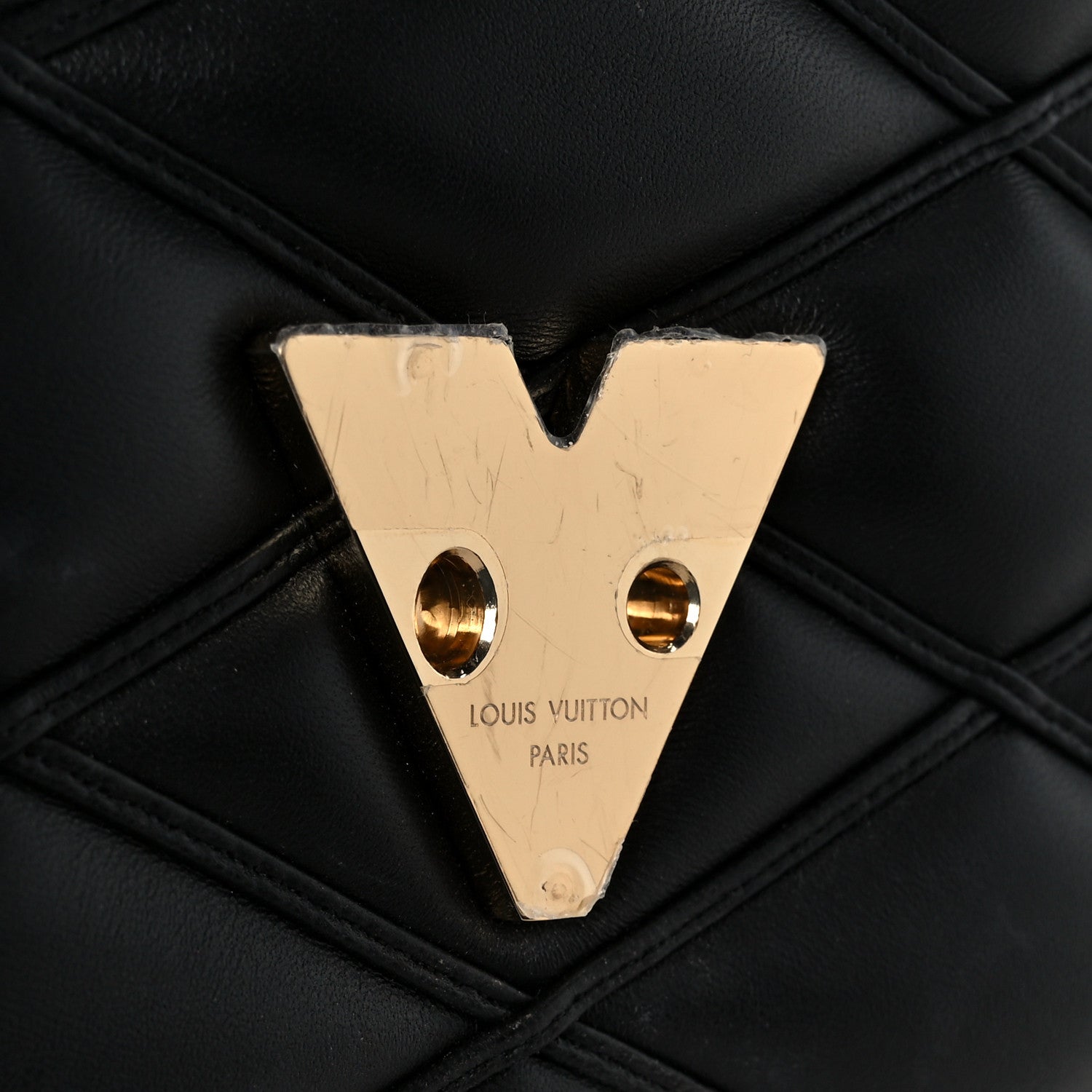 Lambskin Malletage Top Handle GO-14 MM Black