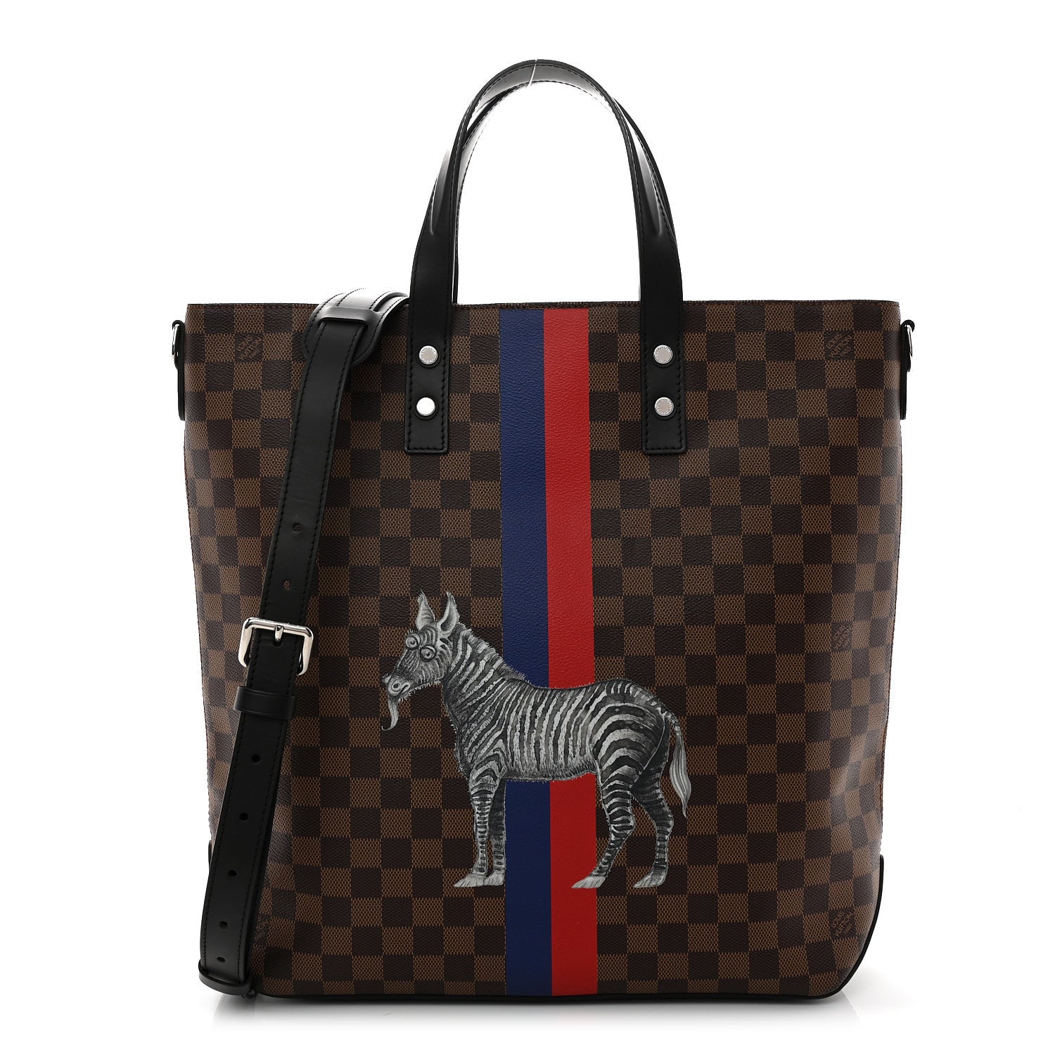 Savane Damier Ebene Zebra Atlas Tote