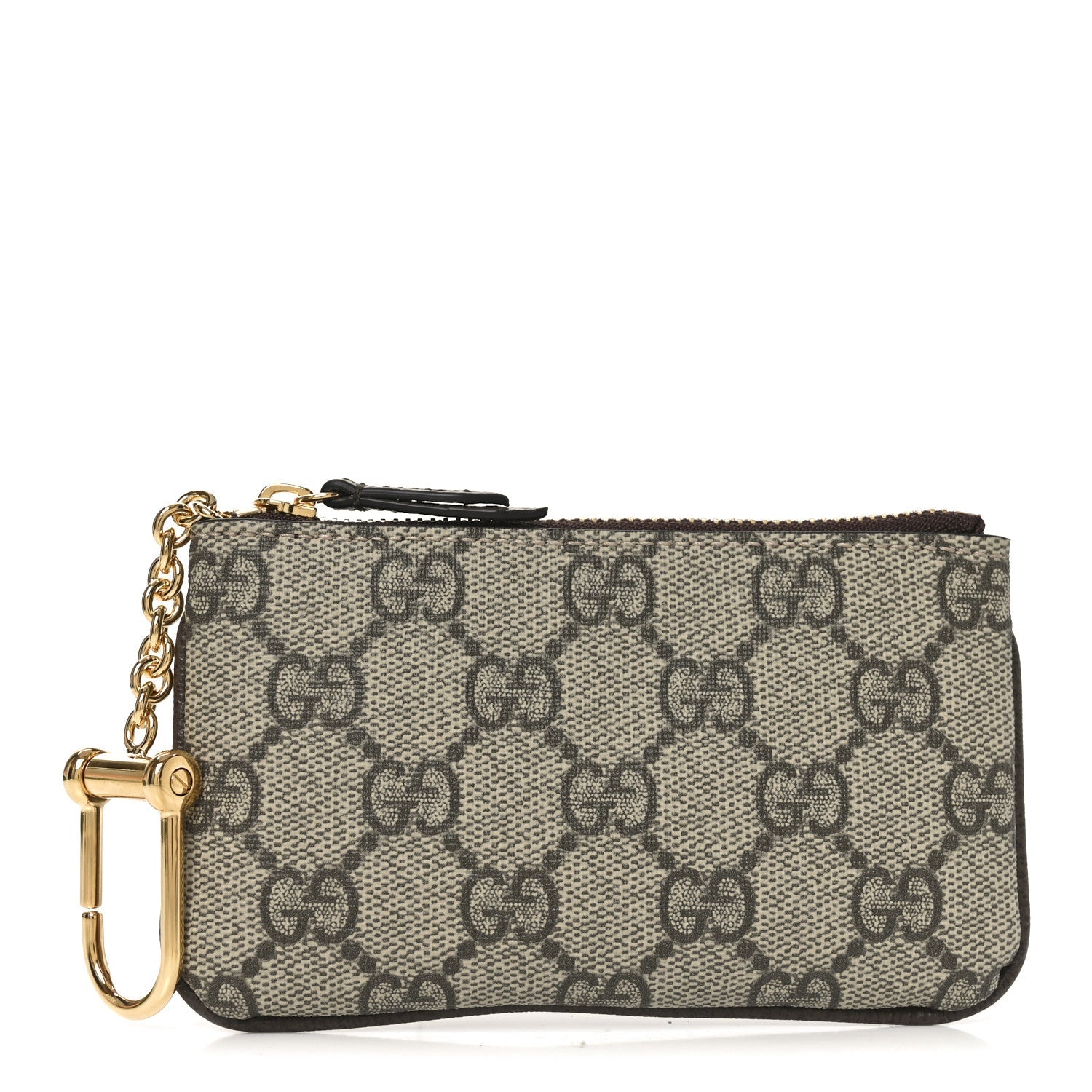 GG Supreme Monogram Key Case Brown