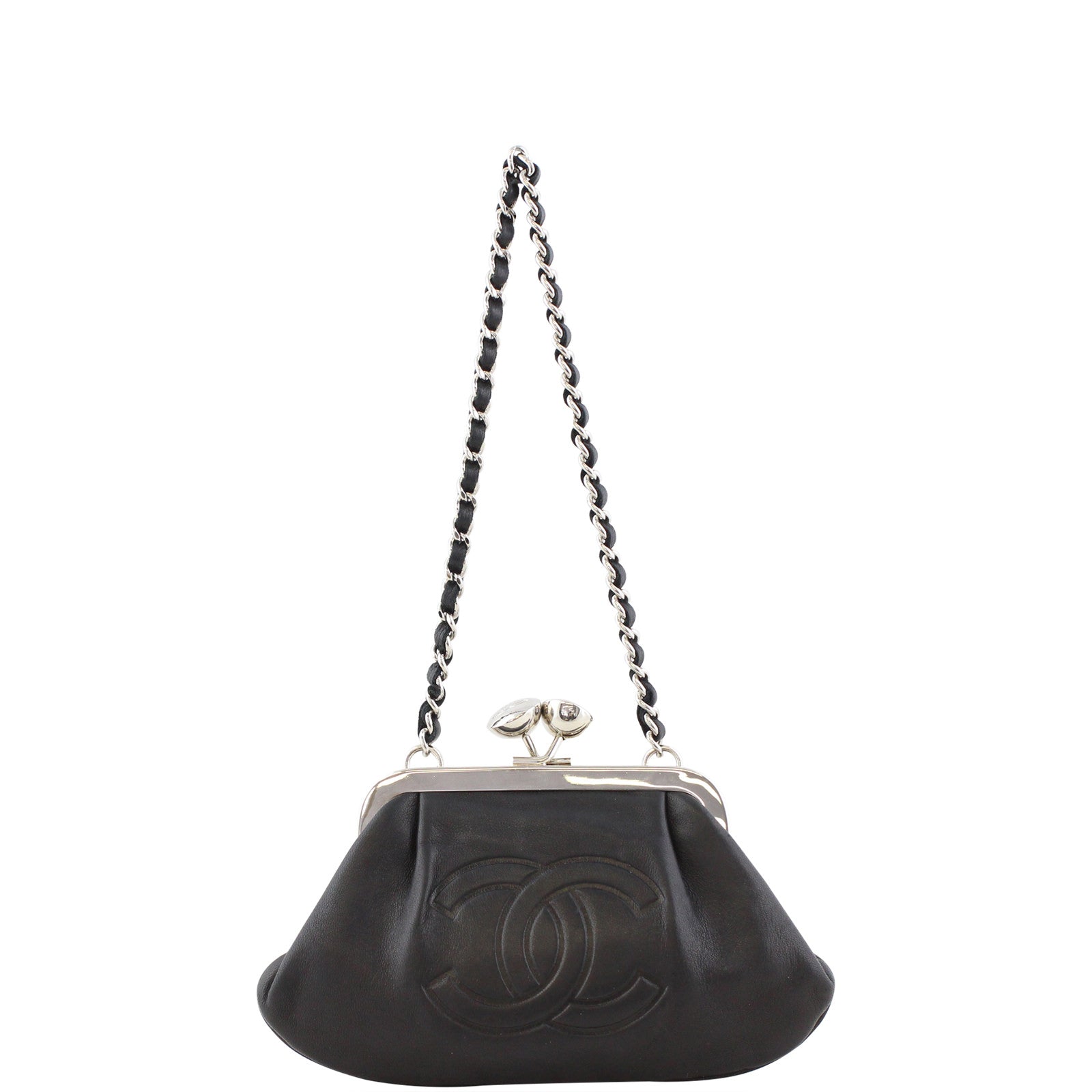 Chanel CC Kisslock Clutch