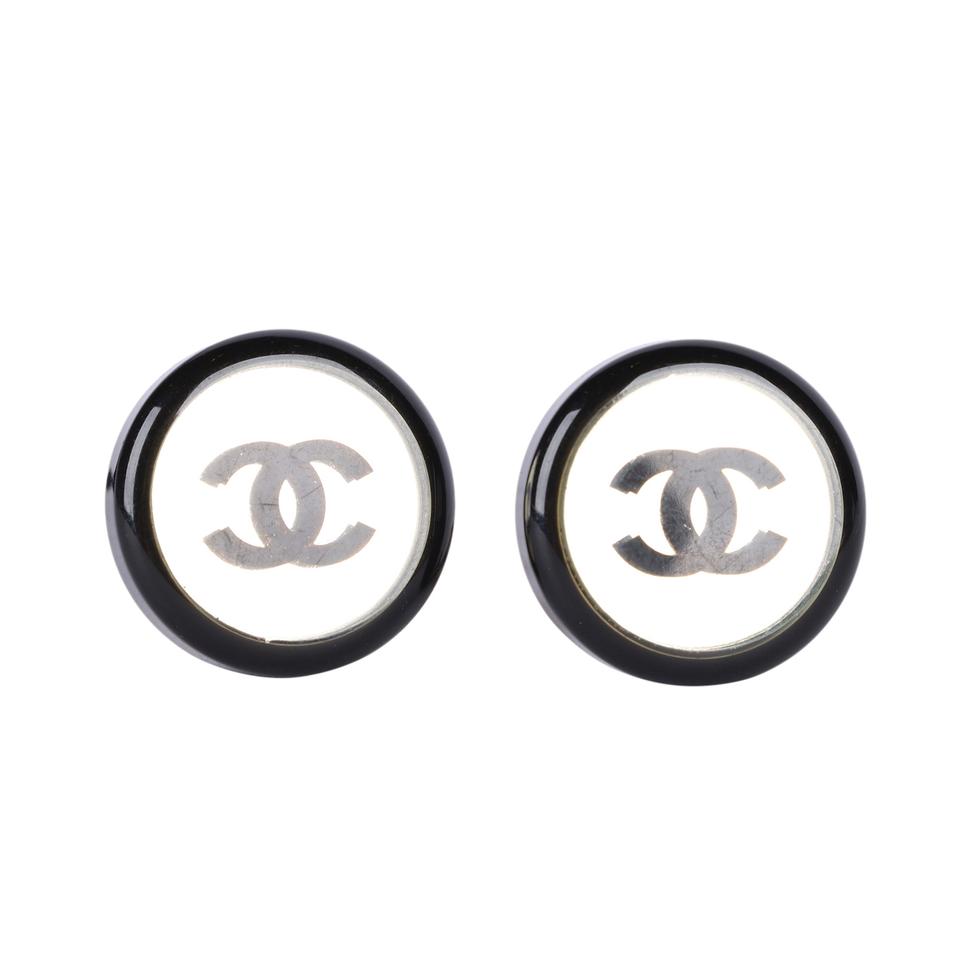 CC Mirror clipped earrings