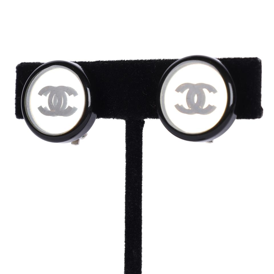 CC Mirror clipped earrings
