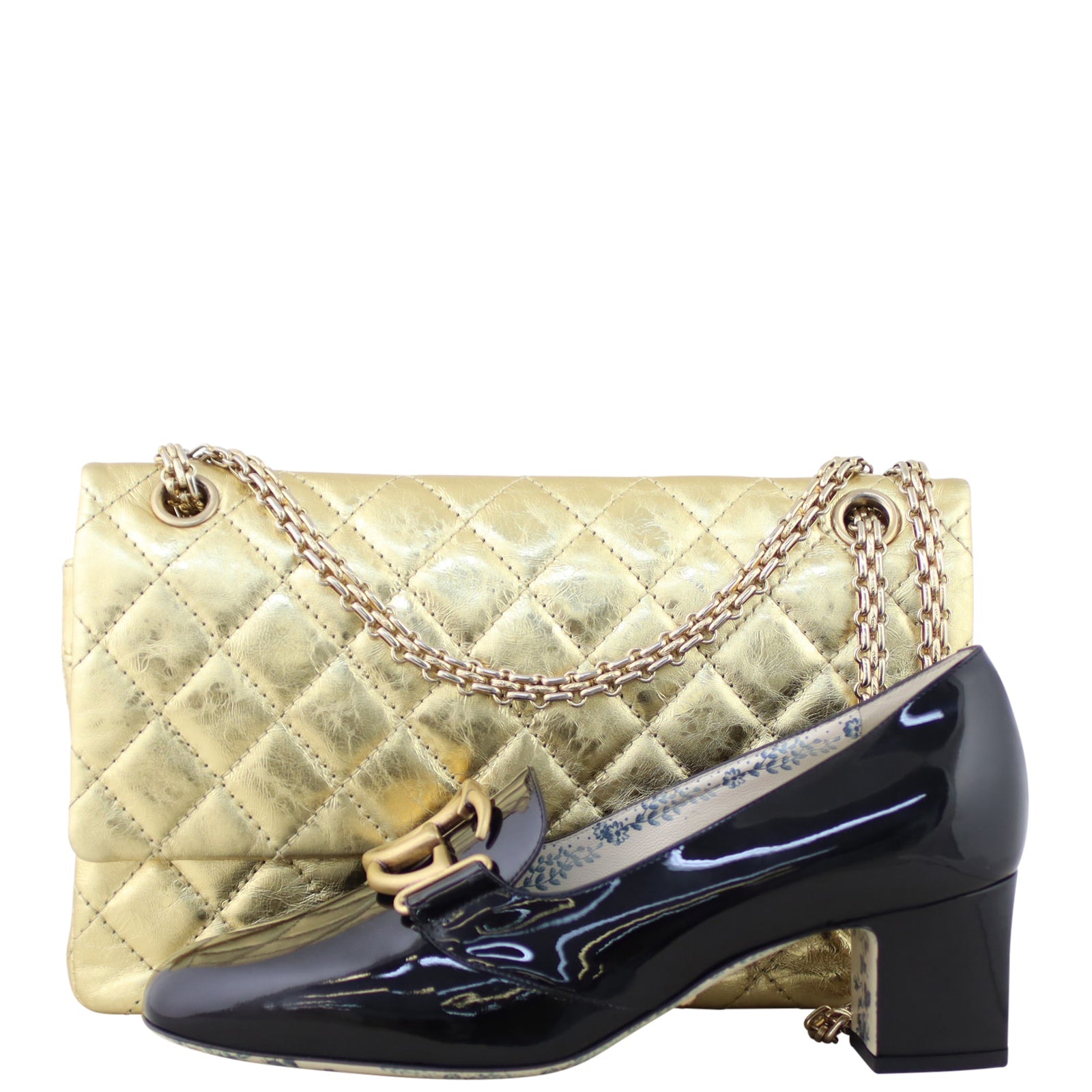 Chanel 2.55 Reissue 226 Double Flap Bag | Gold